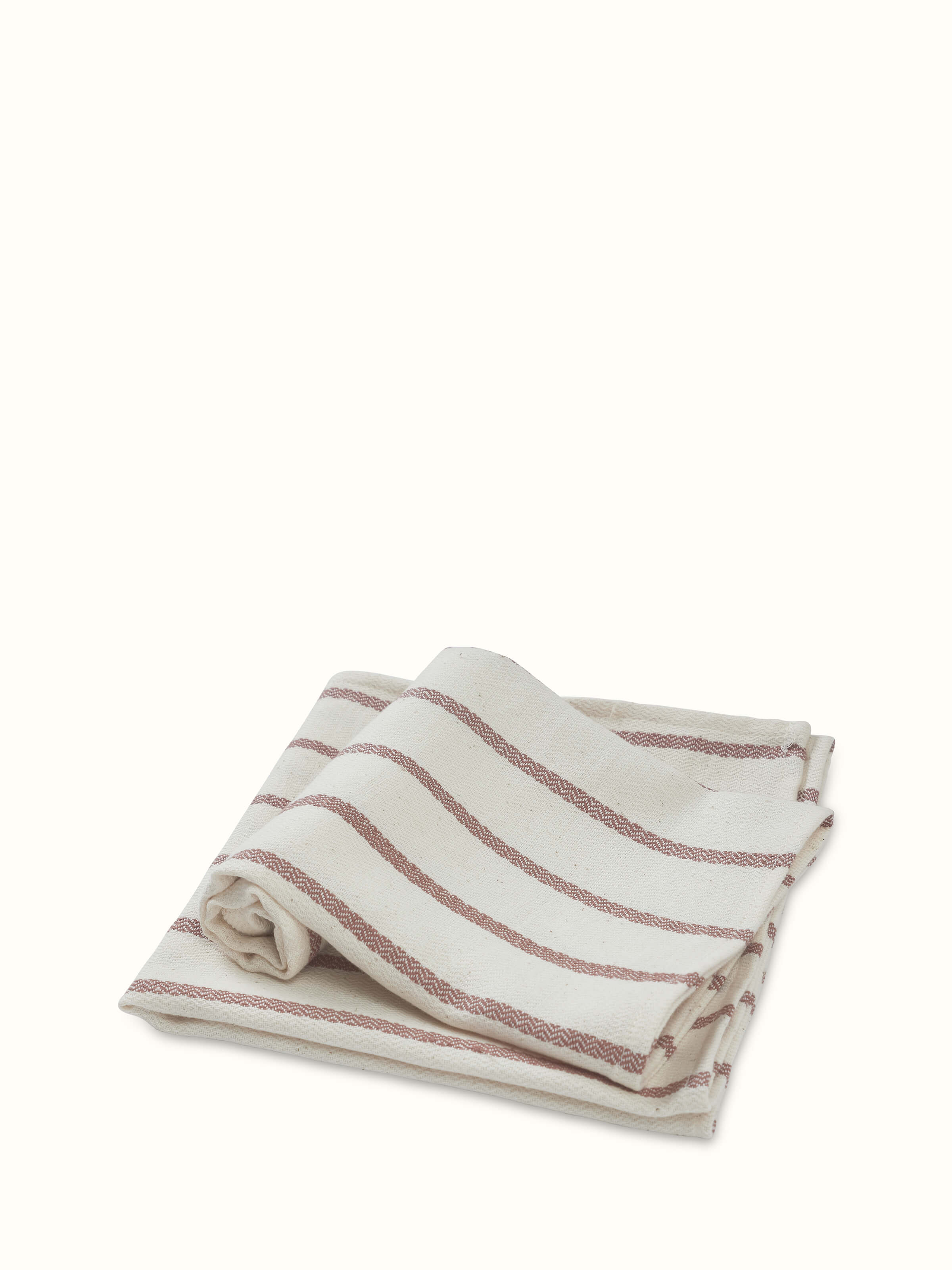 Detailed view of Samitha Rose Stripe Cotton Hand Towels emphasizing the fine craftsmanship and comfortable feel