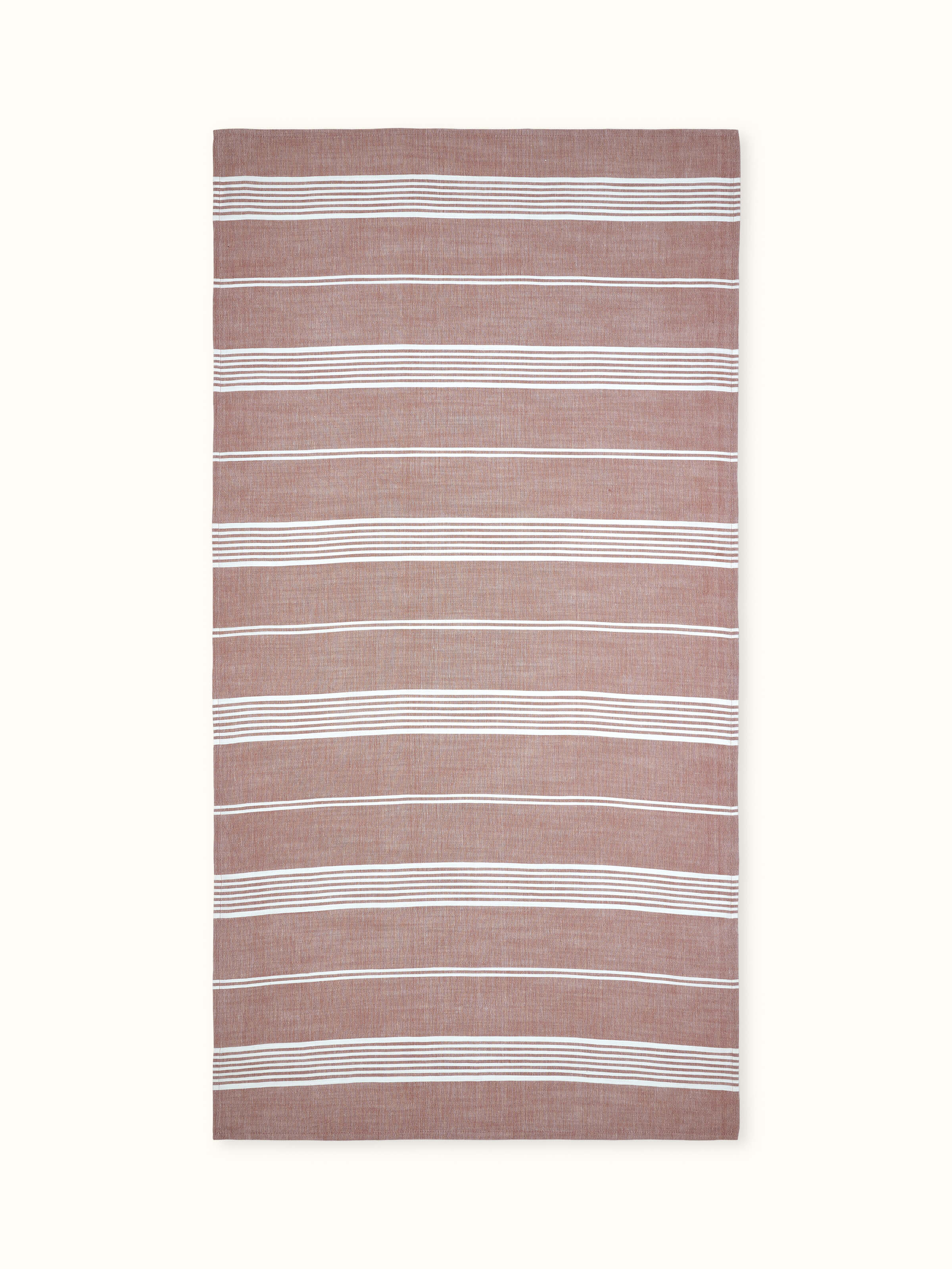 Simhi Pink Stripe Cotton Bath Towel (M) in a front view, highlighting the pink striped pattern and soft texture.