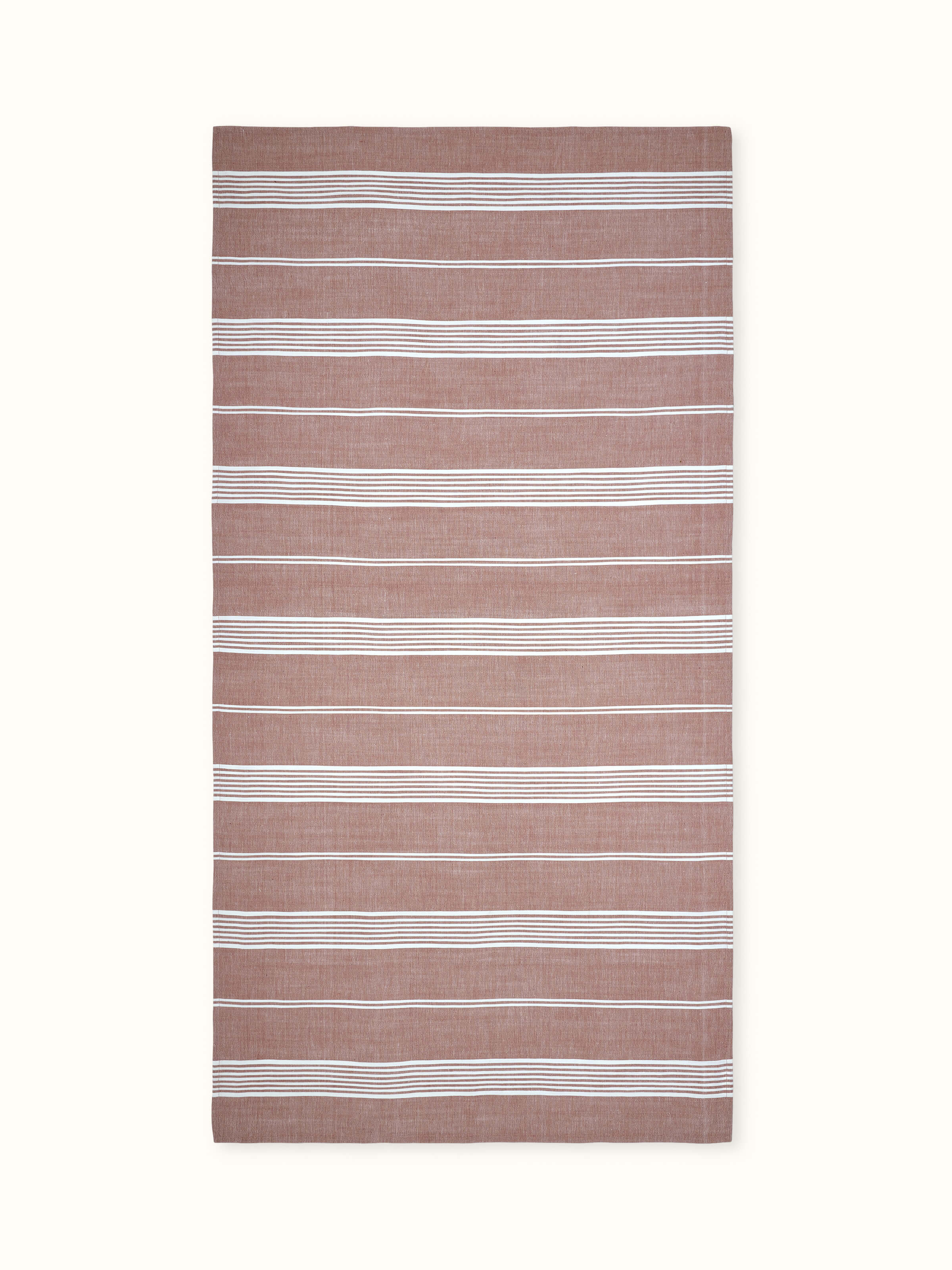 Simhi Pink Stripe Cotton Bath Towel (L) showcasing its vibrant pink stripes and soft cotton texture.