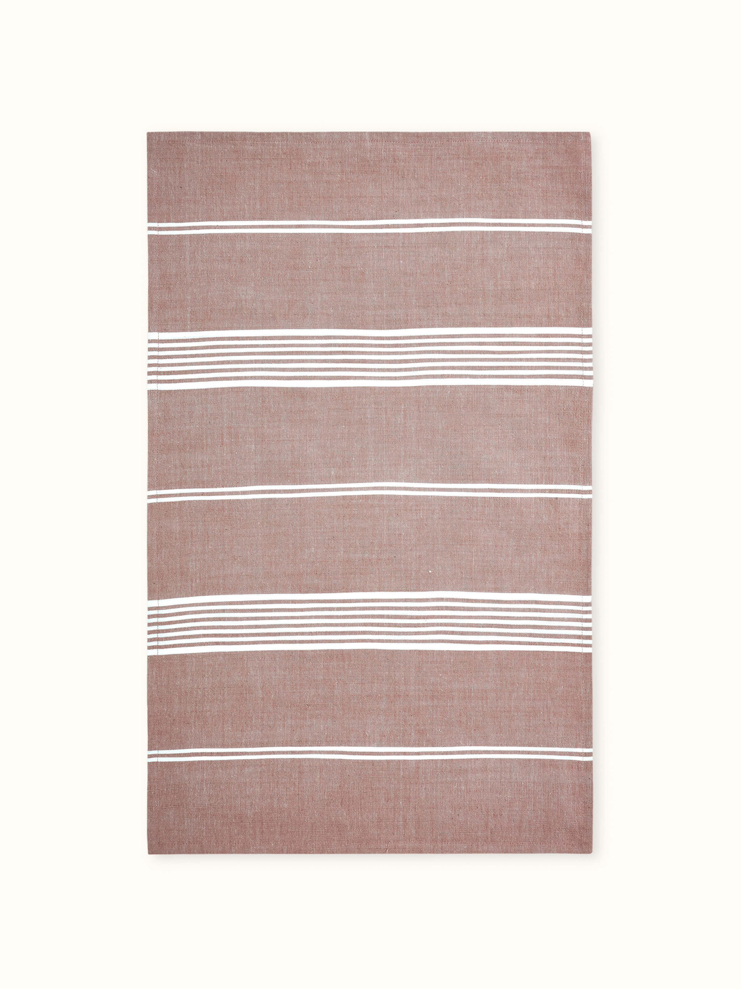 Close-up of Simhi light pink stripe cotton hand towels (2 pcs) emphasizing the stripe pattern and soft texture.