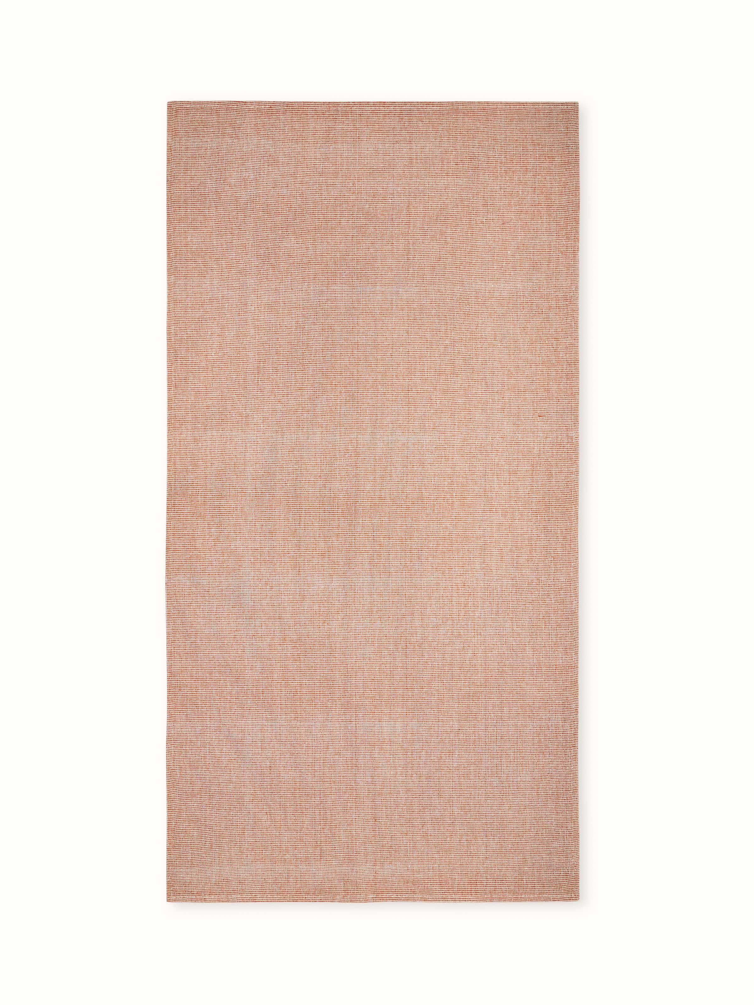 Full view of Shikara Brown Chambray Cotton Bath Towel (M), showcasing the rich brown color and textured fabric.