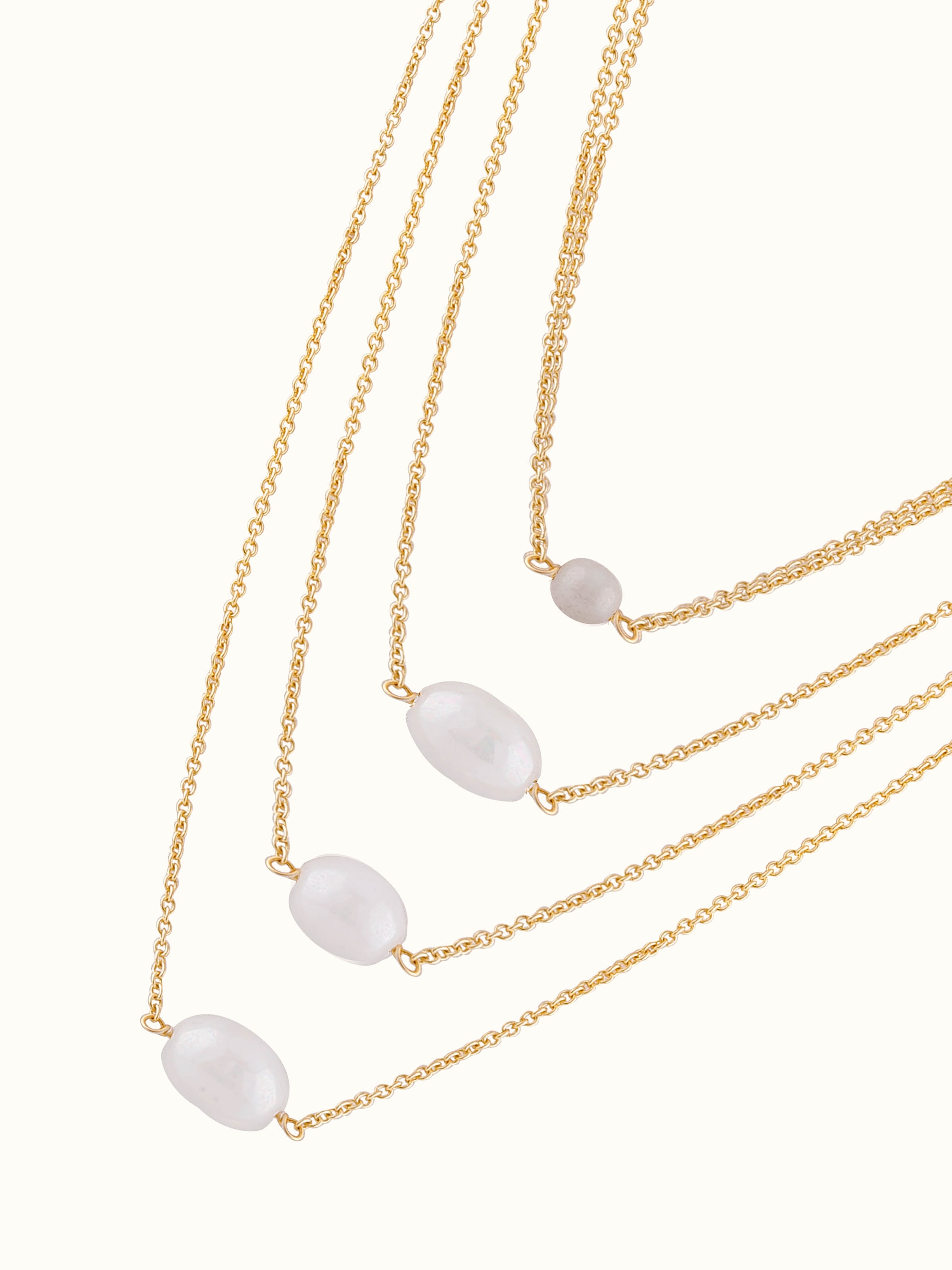 Back view of Silver Flame Glass Long Necklace showcasing the elegant design and secure closure by Swadesh