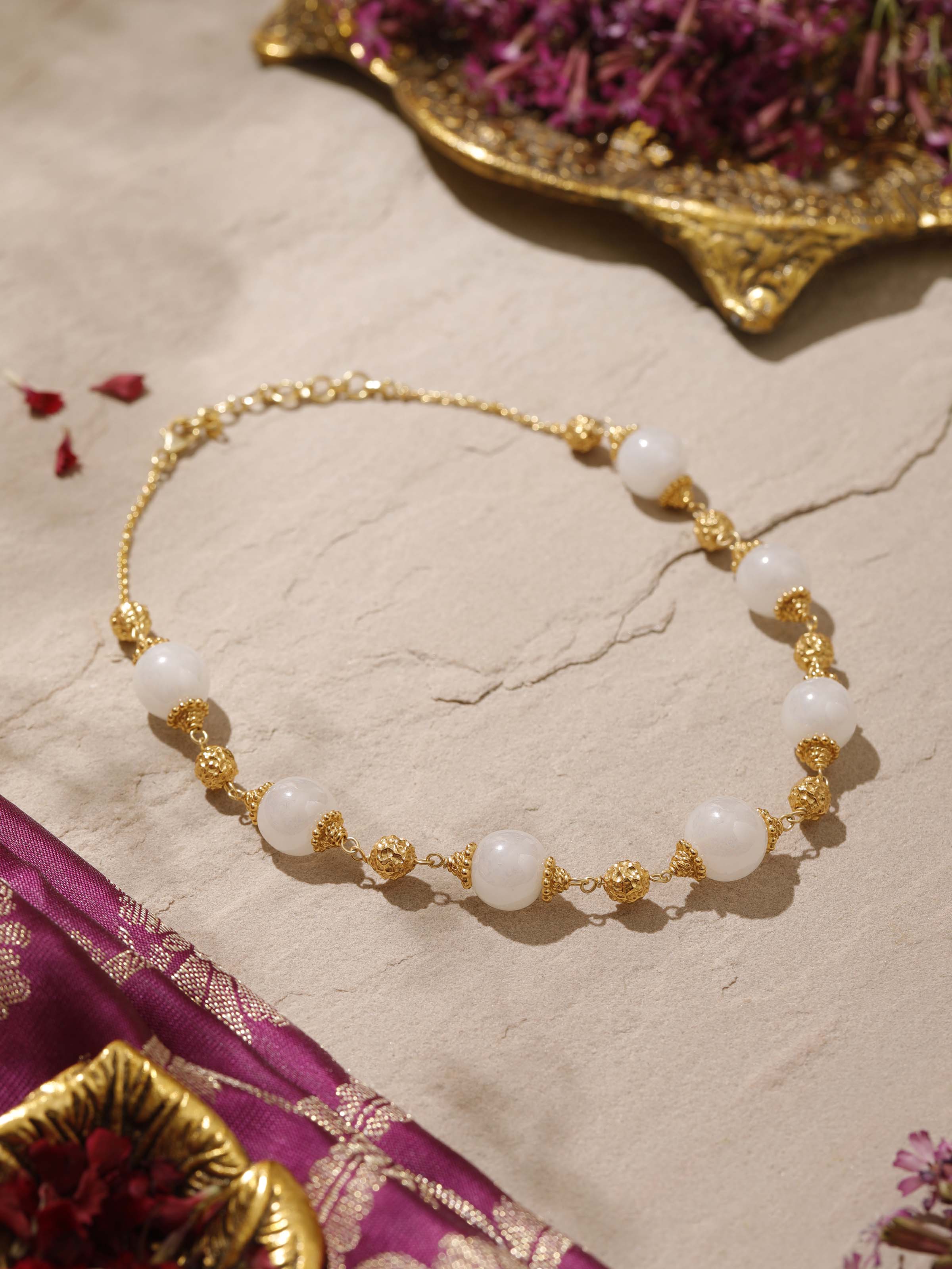 Detailed view of Silver Smithing Drop Earrings highlighting their elegant finish.