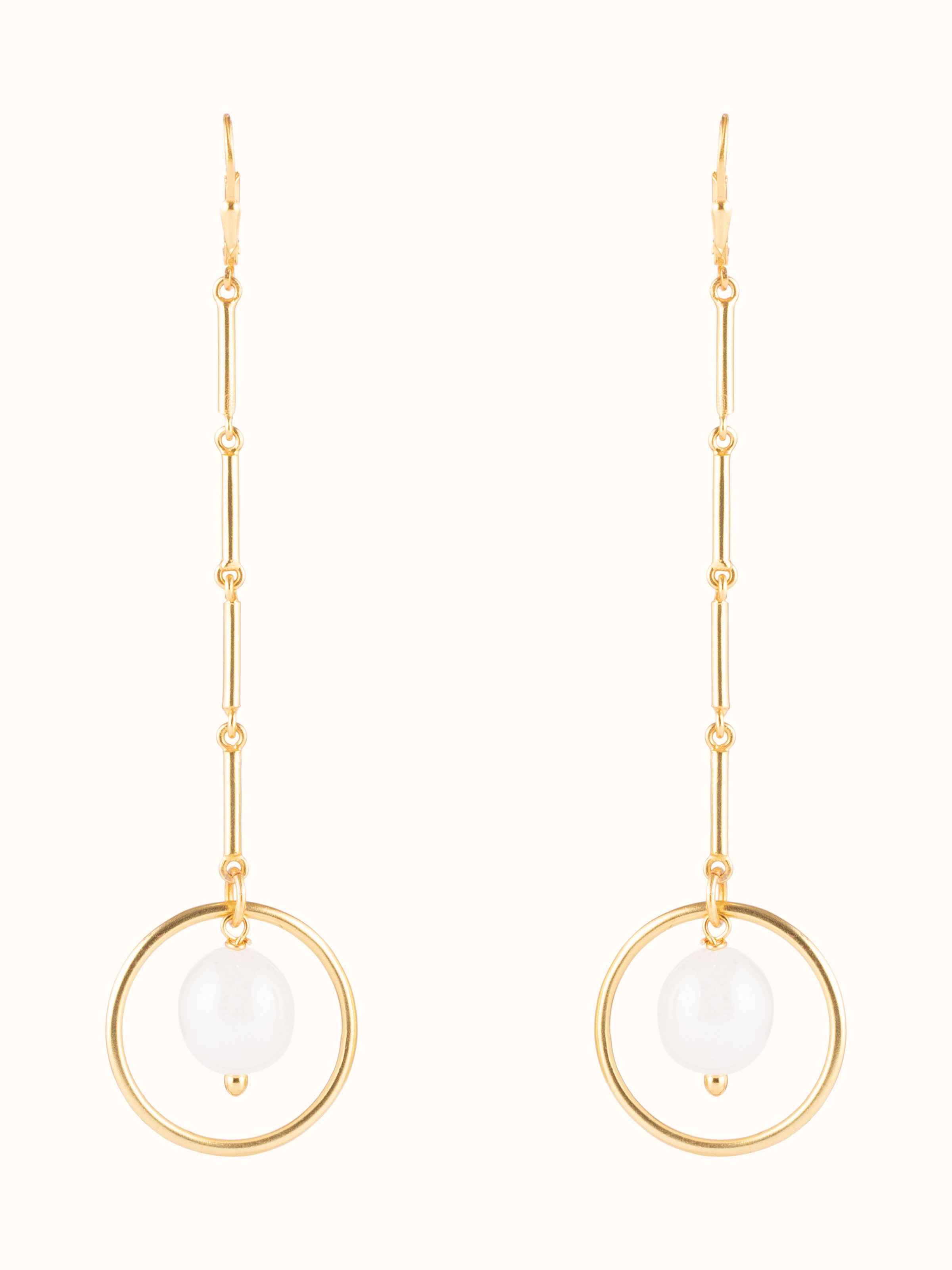 Front view of Silver Flame Glass Drop Earrings showcasing vibrant glass and sleek silver design.