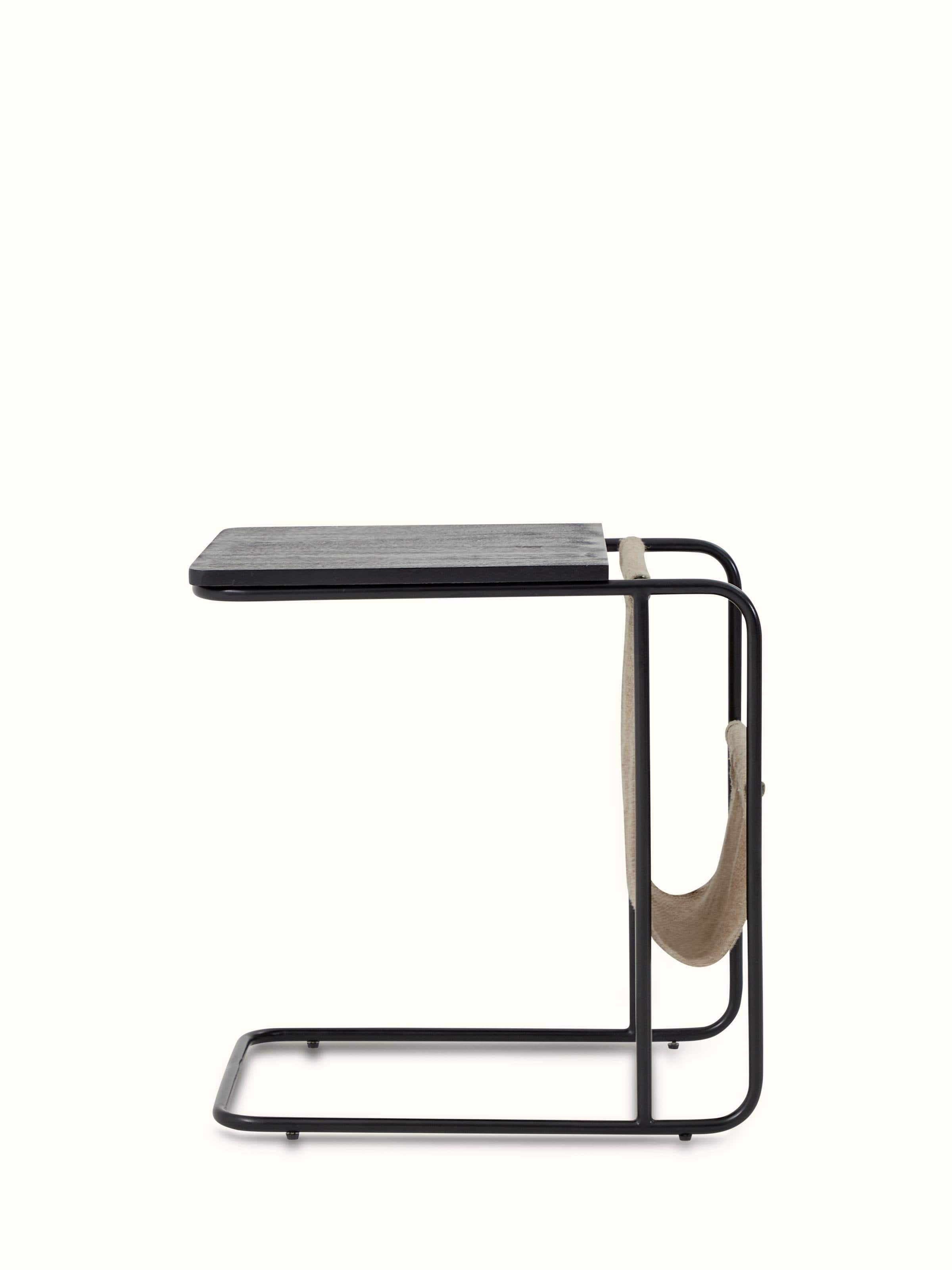 View of the portable table in use, demonstrating its functionality and versatility.