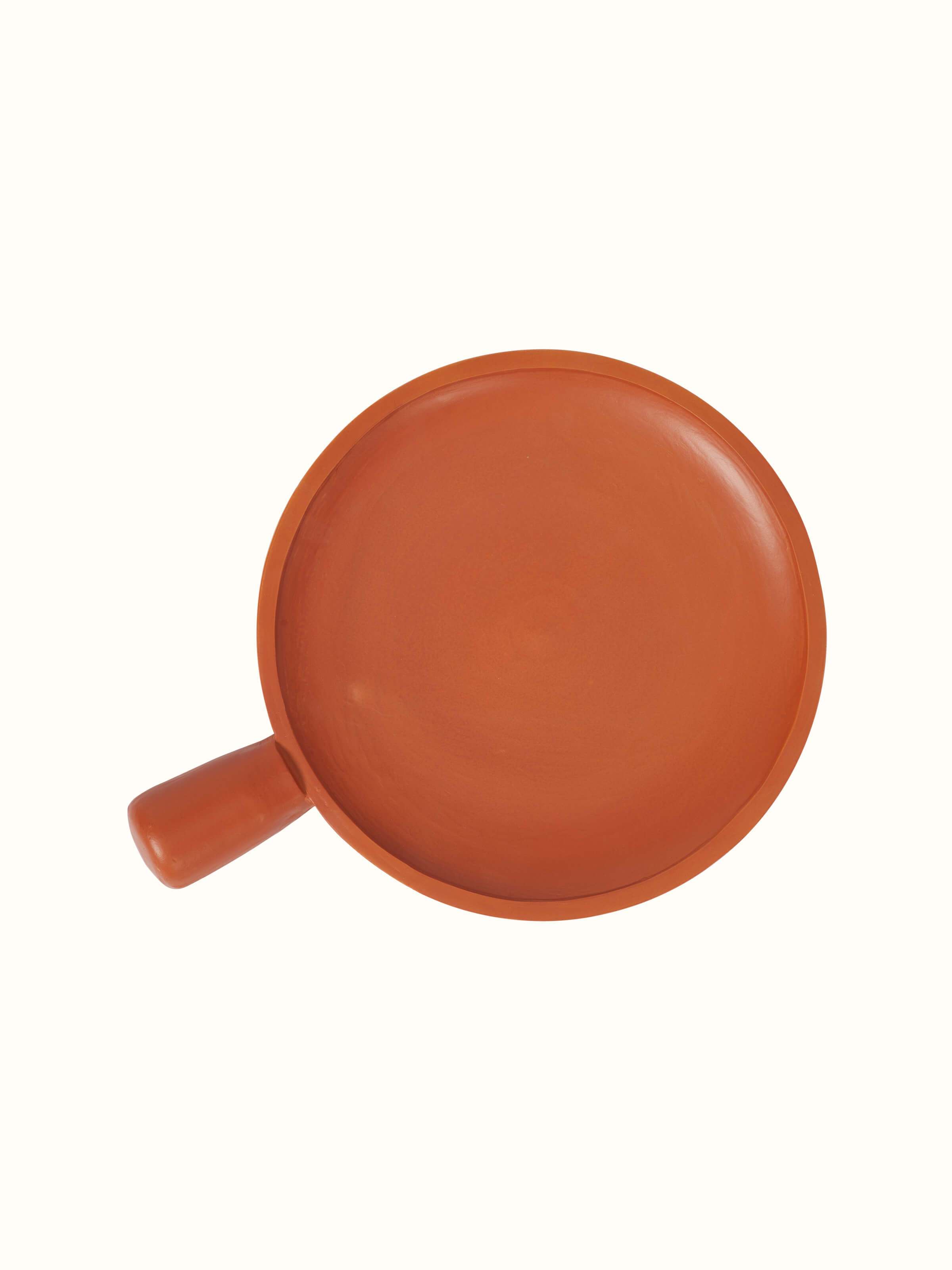 Side view of terracotta clay five lords sculpture, showcasing its detailed carvings and design.