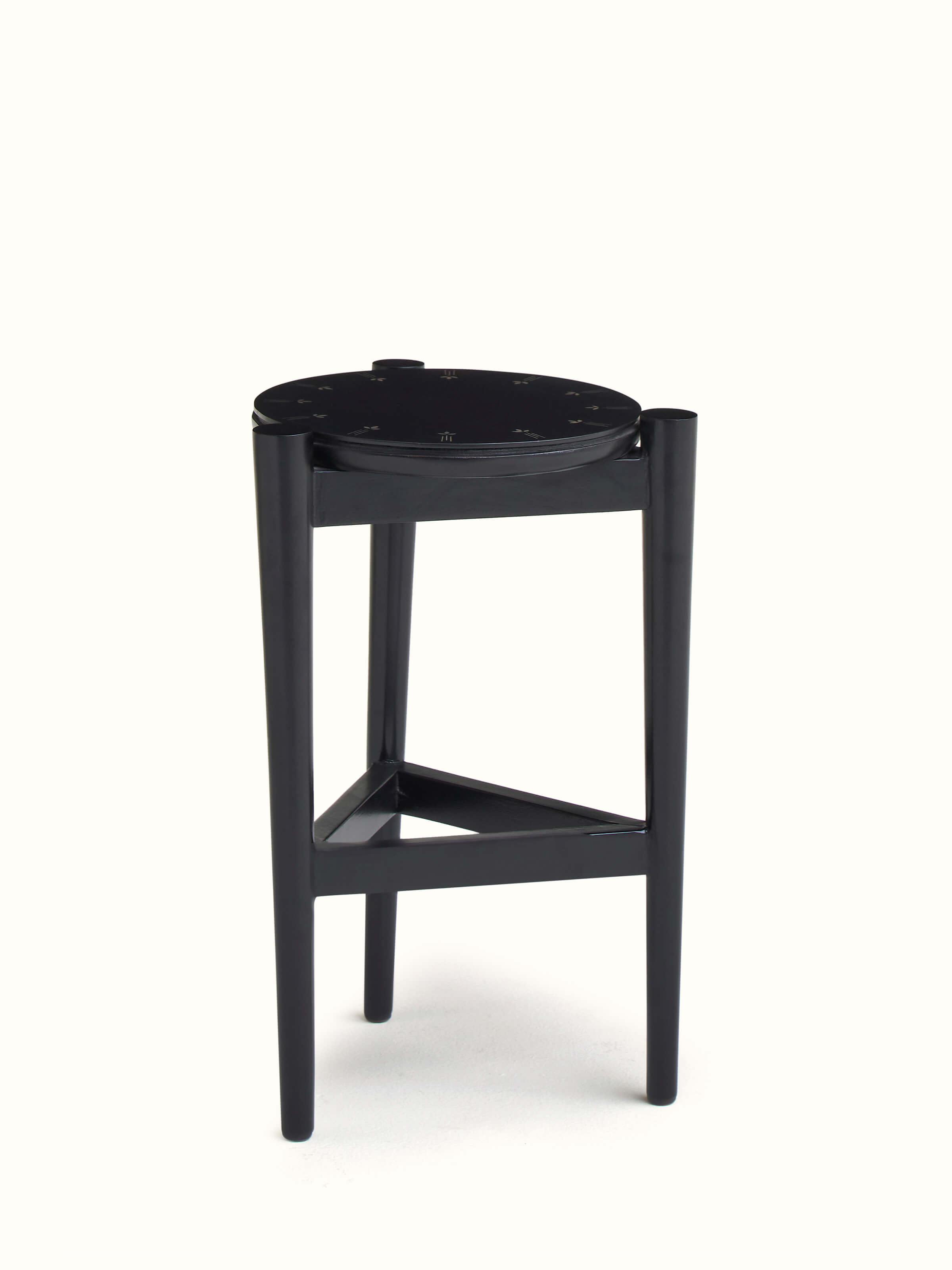 Mango Wood Bidri Nesting Tables (2 Pcs)