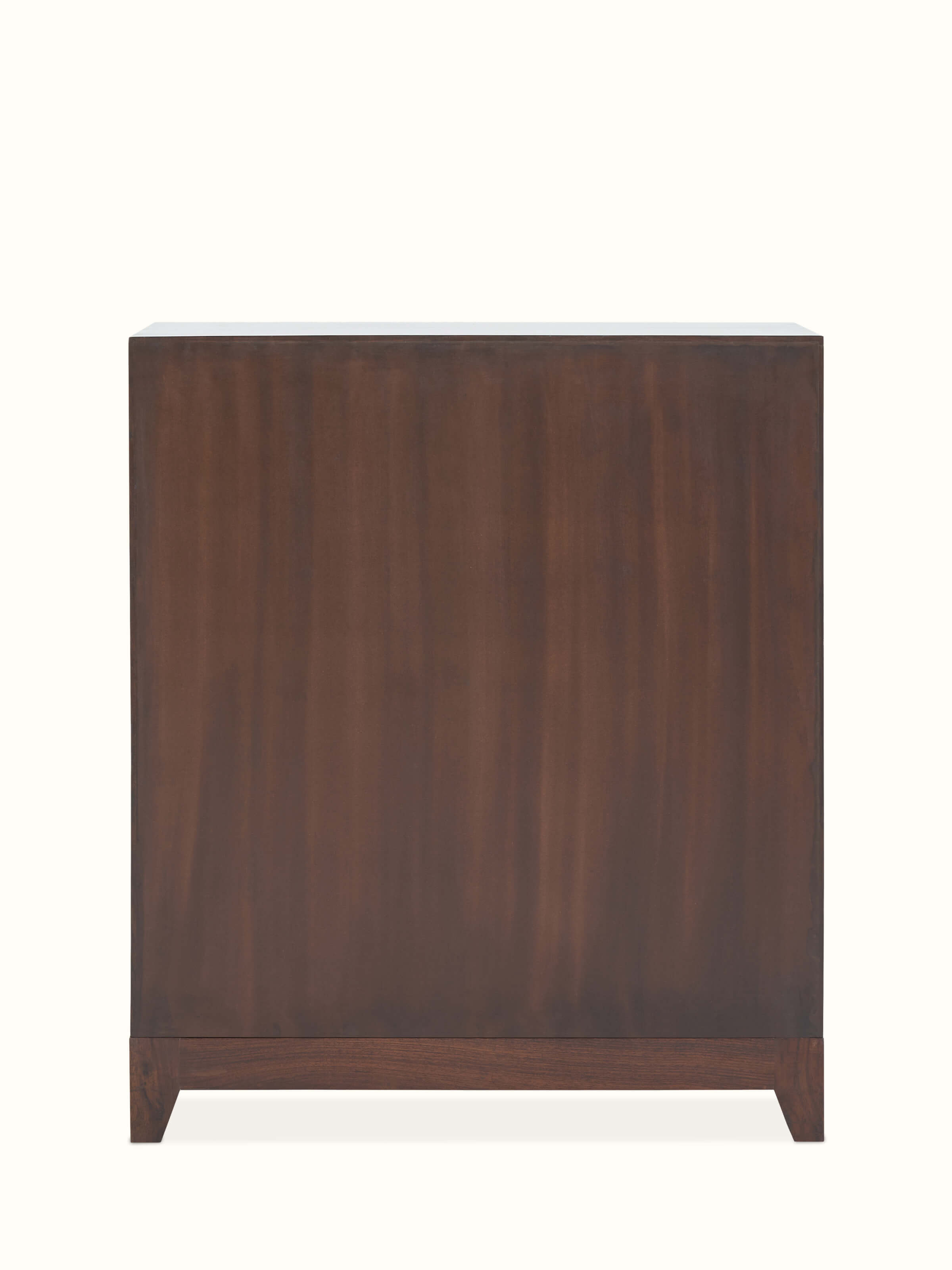 Top view of the Sheesham wood and bone inlaid bar cabinet, focusing on the detailed inlay and overall design