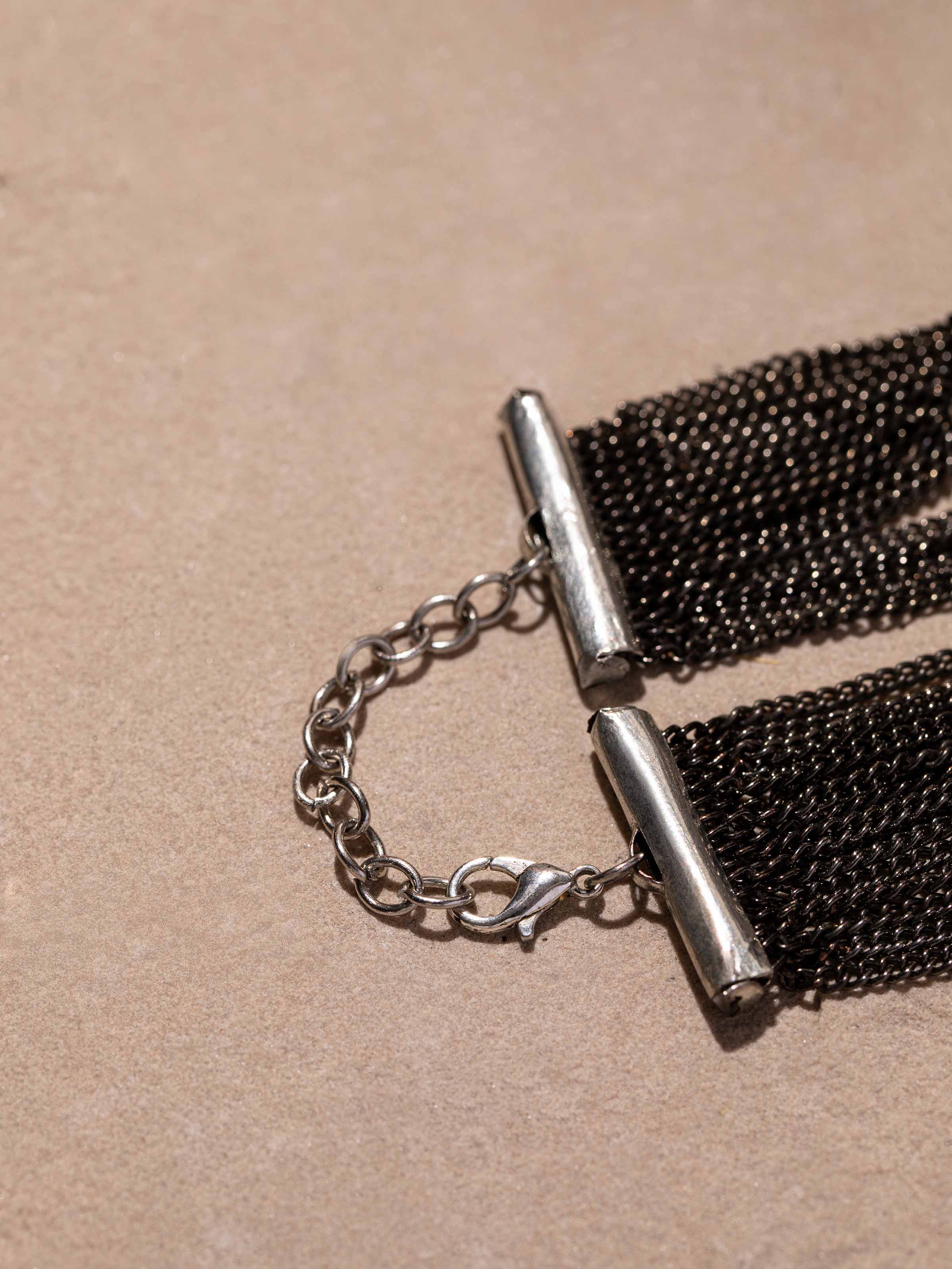 Detailed image of Handcrafted Flexible Bracelet focusing on the intricate design and artisanal craftsmanship.