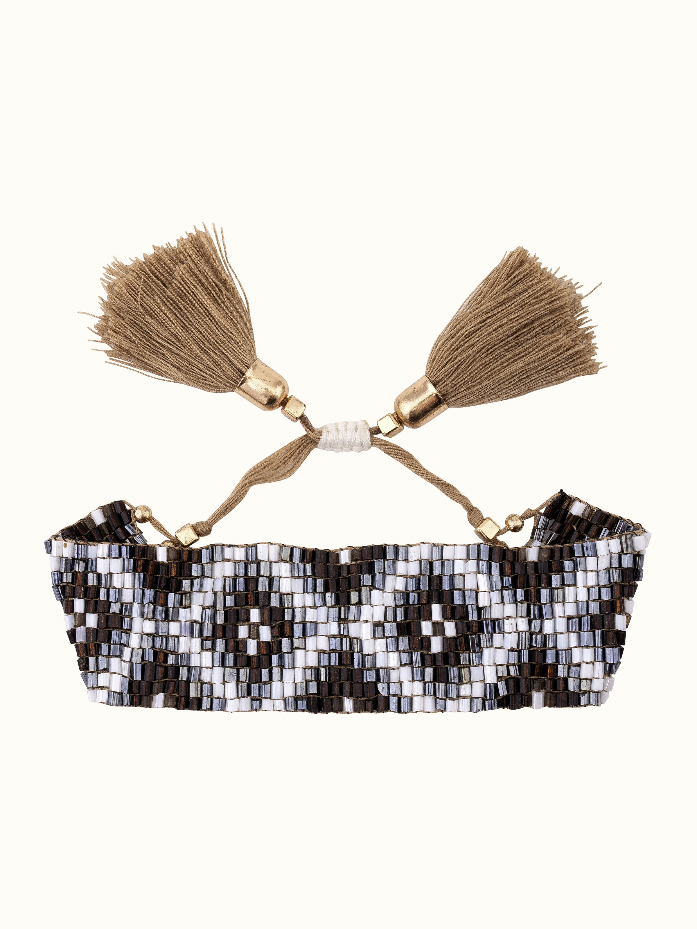 Front view of Handcrafted Flexible Bracelet showcasing elegant design and craftsmanship.