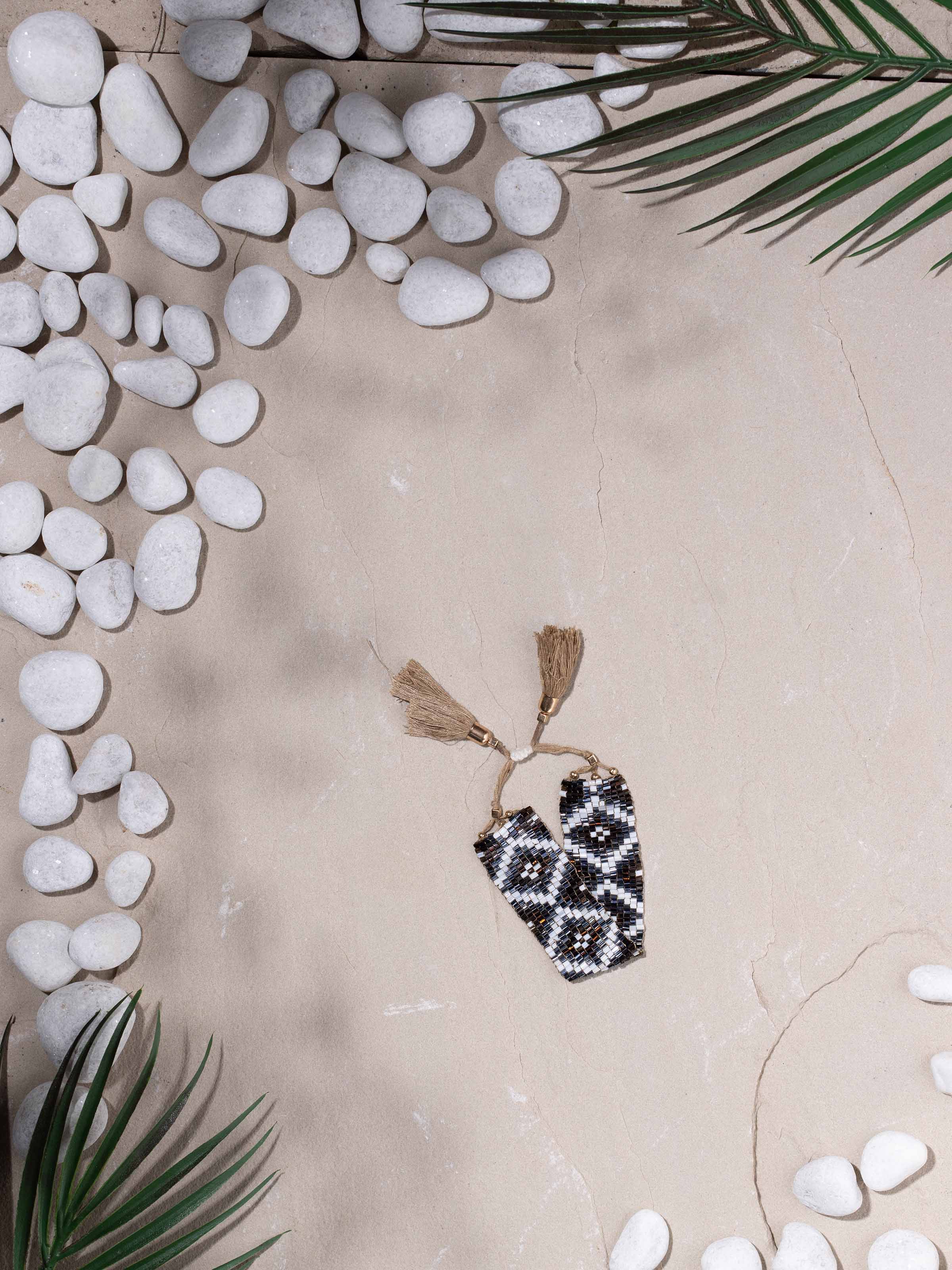 Close-up view of Handcrafted Flexible Bracelet focusing on detailed design.