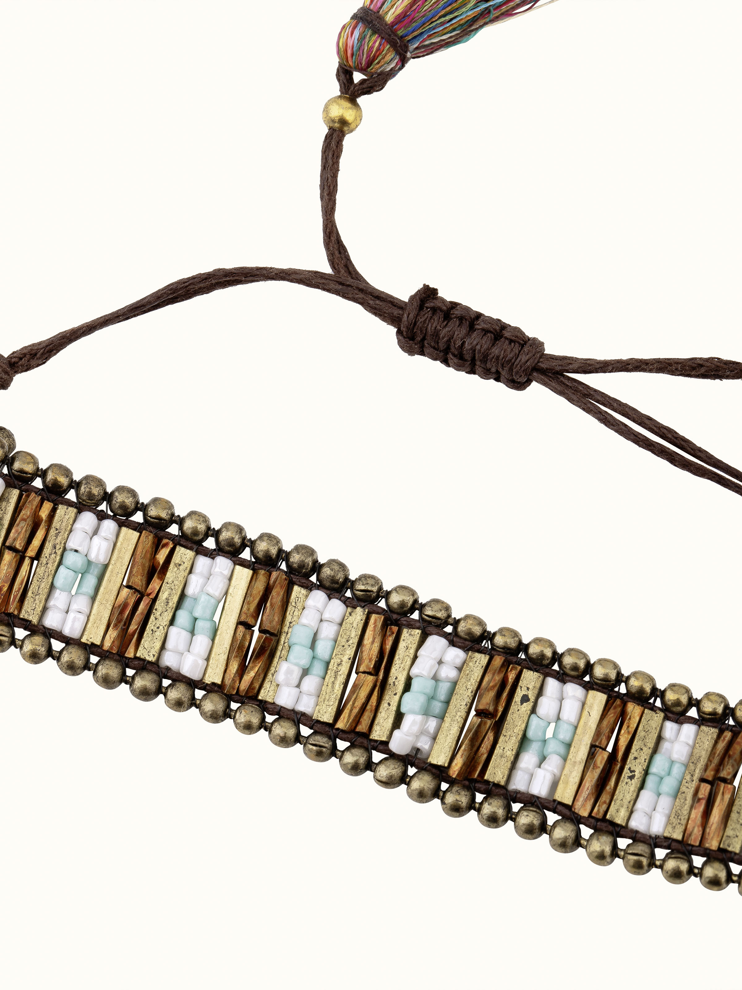 Angled view of Handcrafted Flexible Bracelet showcasing its elegant design and flexible structure.