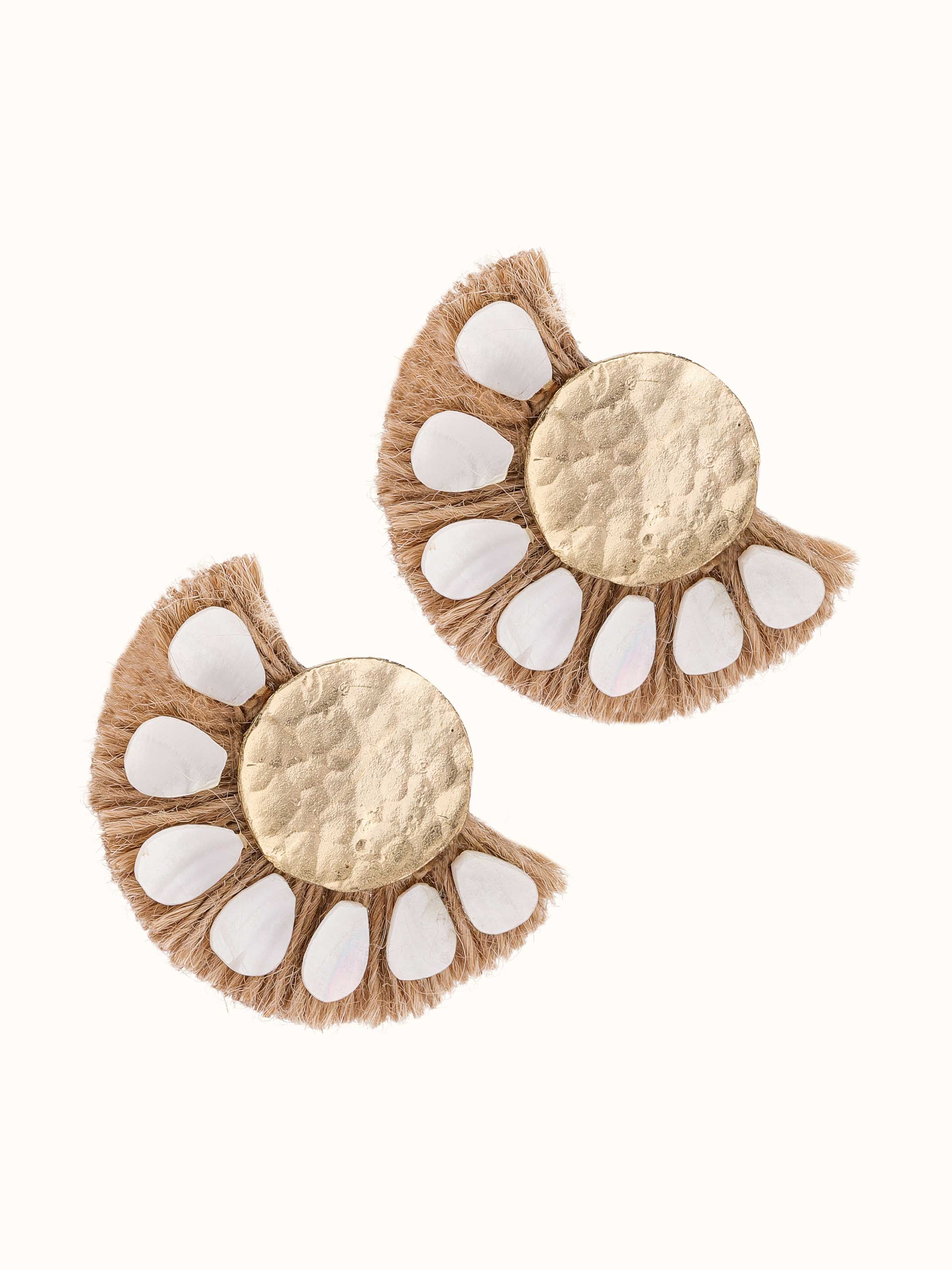 Angled view of Handcrafted Drop Earrings emphasizing refined design and details.