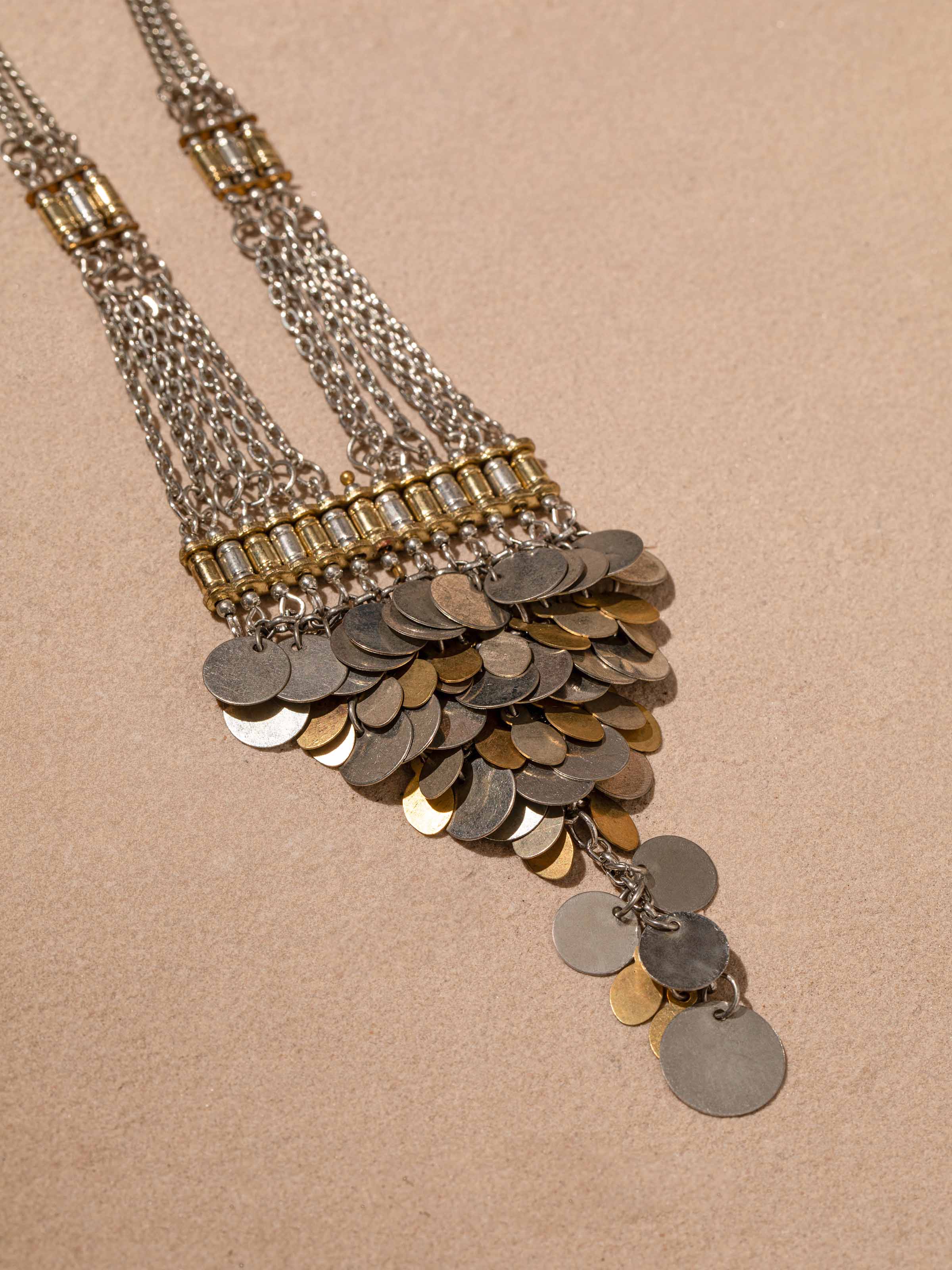 Detailed image of Handcrafted Long Necklace focusing on the intricate design and artisanal details.