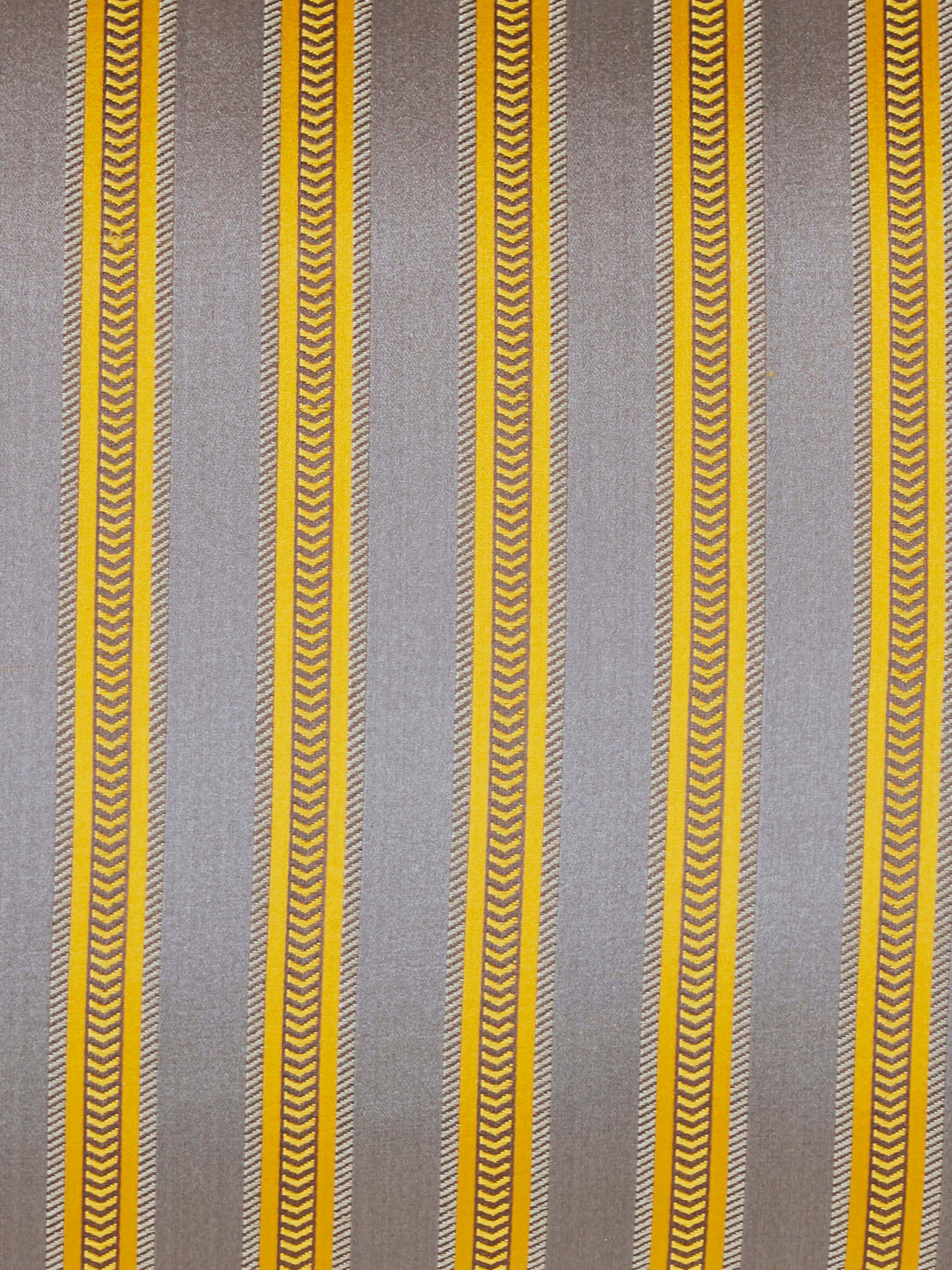 Detailed close-up of Aruni grey stripe silk mashru Banarasi handloom cushion cover, highlighting the craftsmanship and finish.