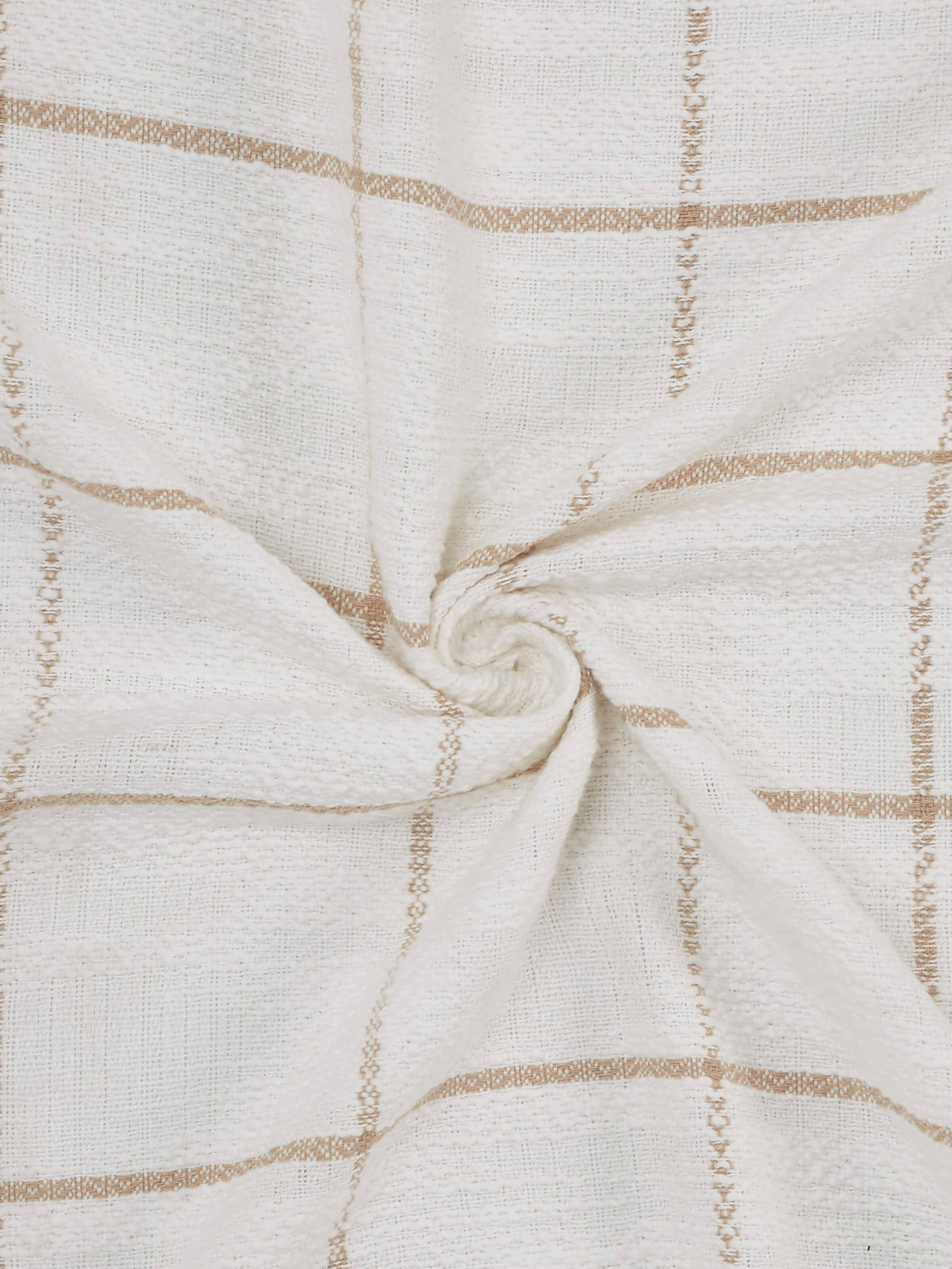 Folded view displaying the throw's thickness and weave precision.