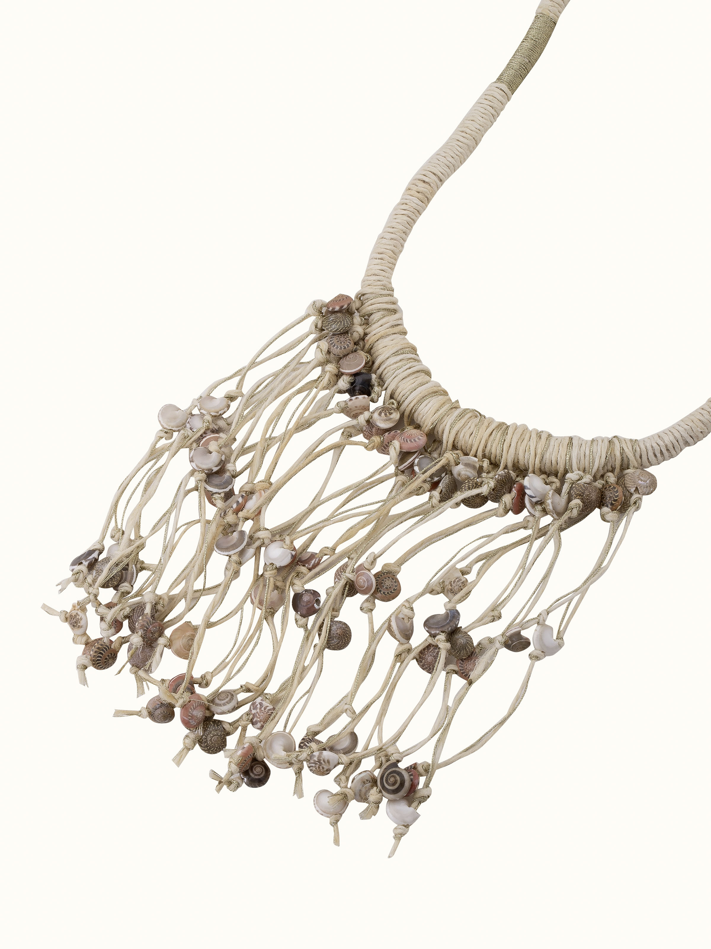 Back view of Cowrie Shell Drop Earrings showing the clasp and shell design.