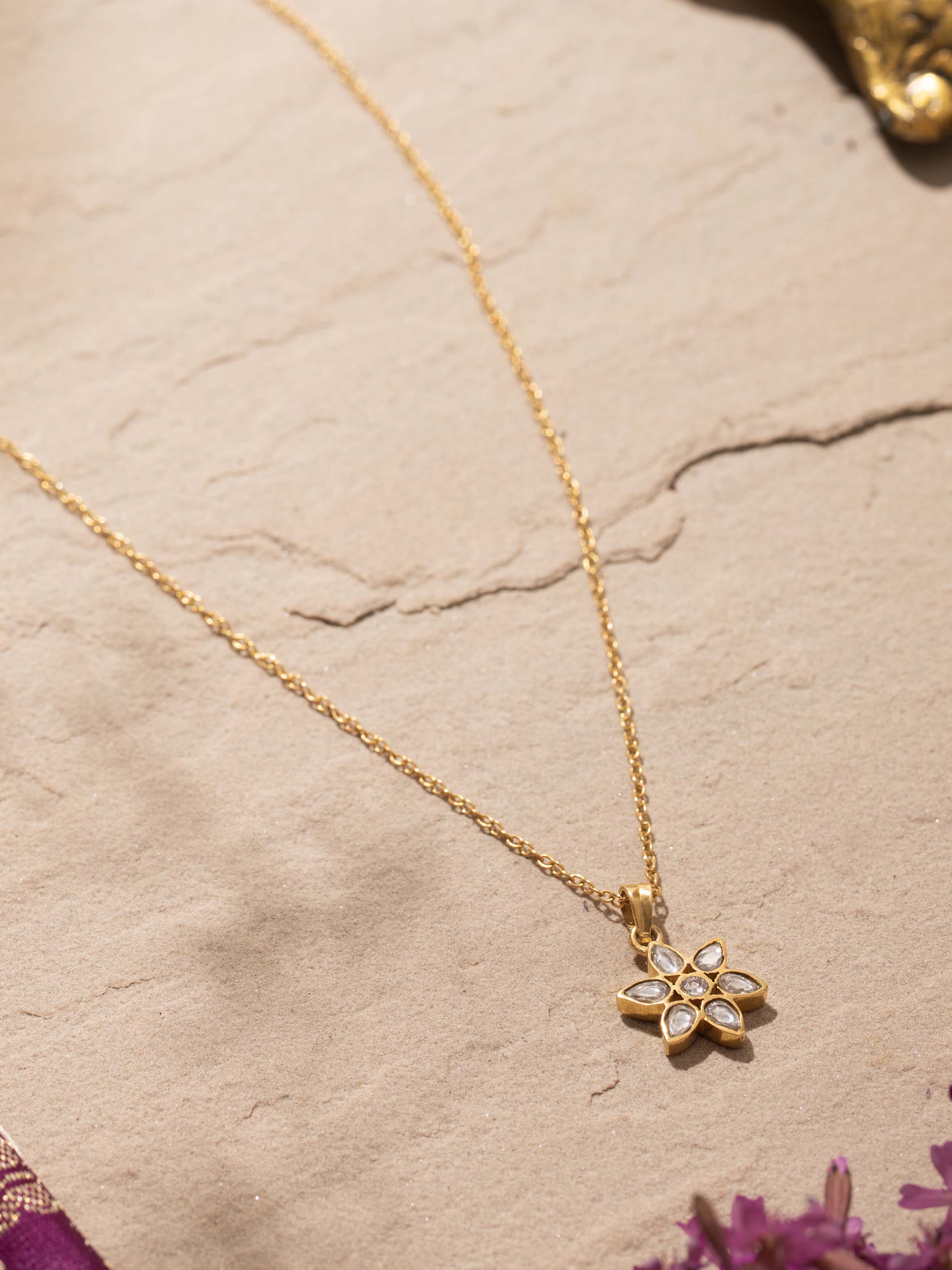 Close-up view of Silver Smithing Pendant & Chain focusing on the detailed pendant design and silver finish