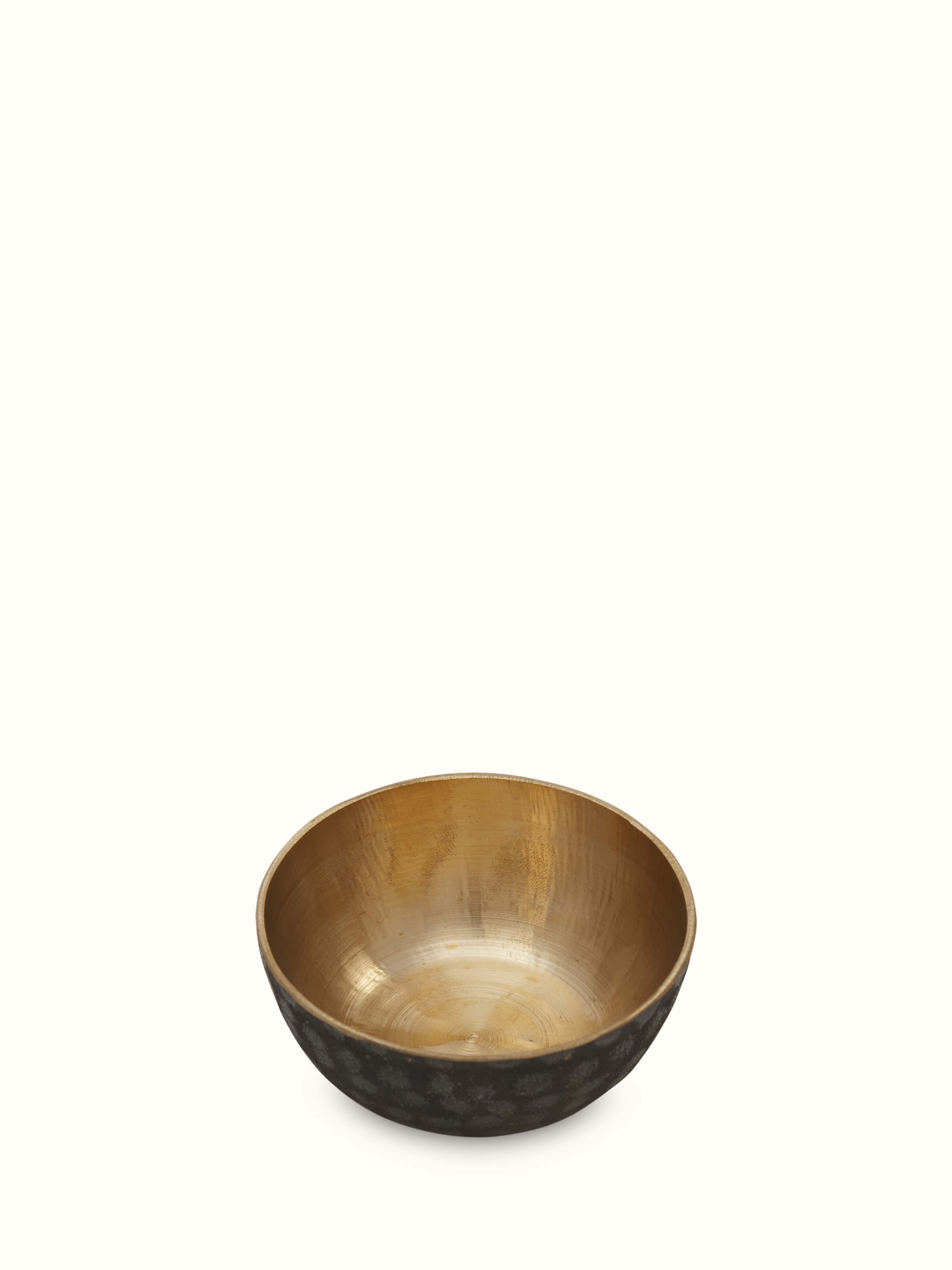 Front view of Bell metal dinner bowl highlighting its traditional design and craftsmanship