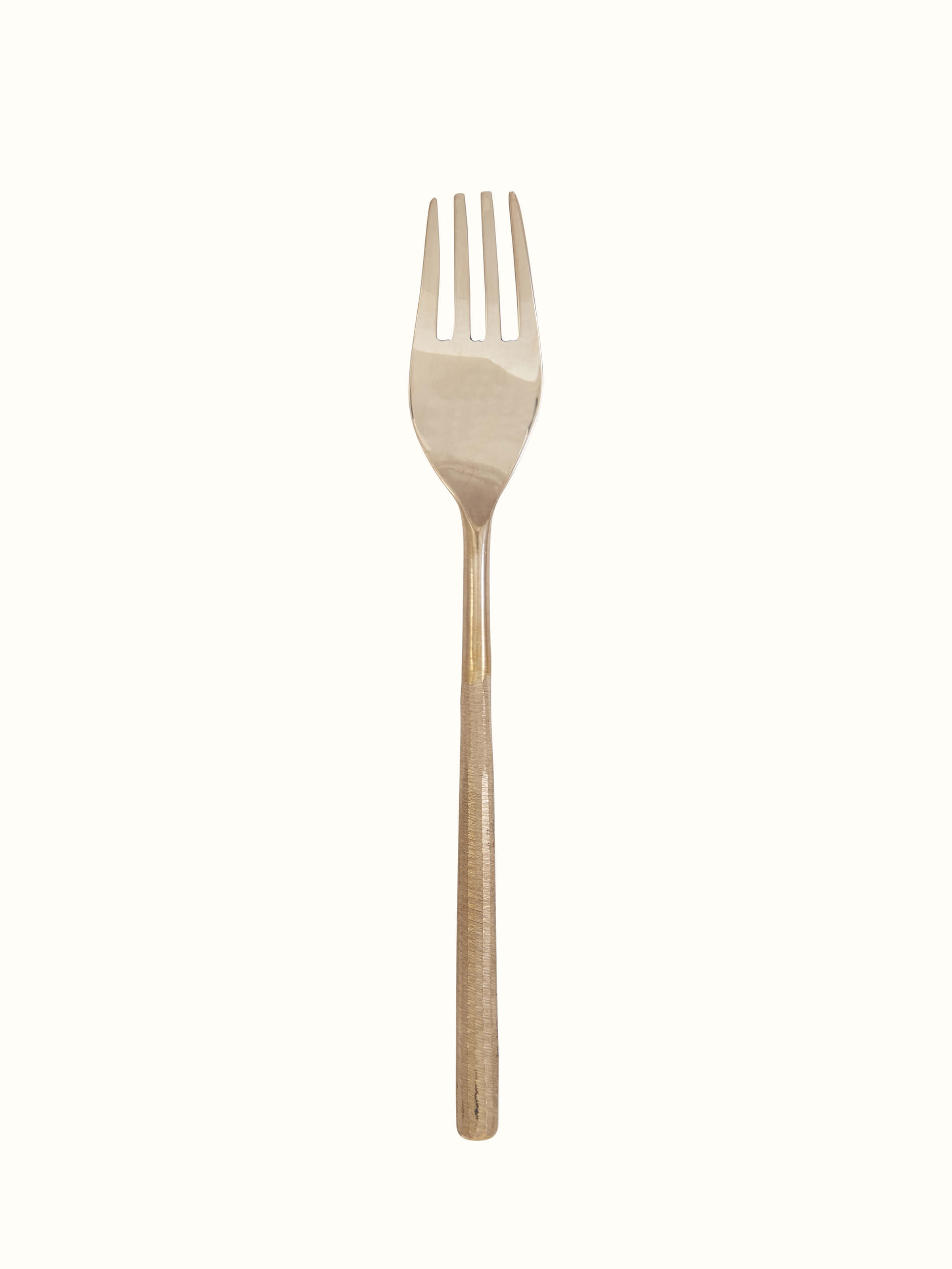 Close-up view of Bell Metal Dinner Fork focusing on the texture and quality