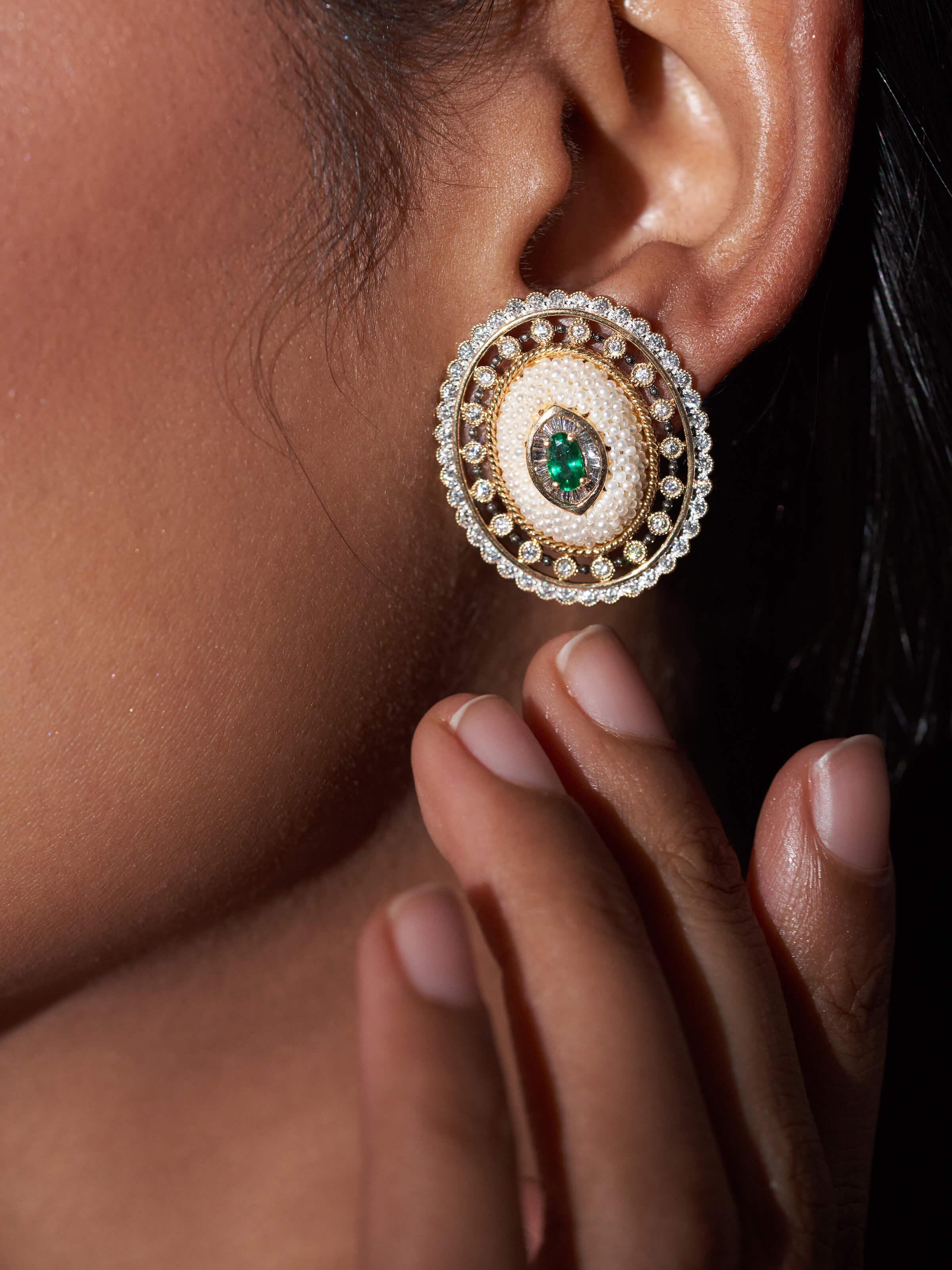 Pearl Pirohi 18 Karat Gold Studs