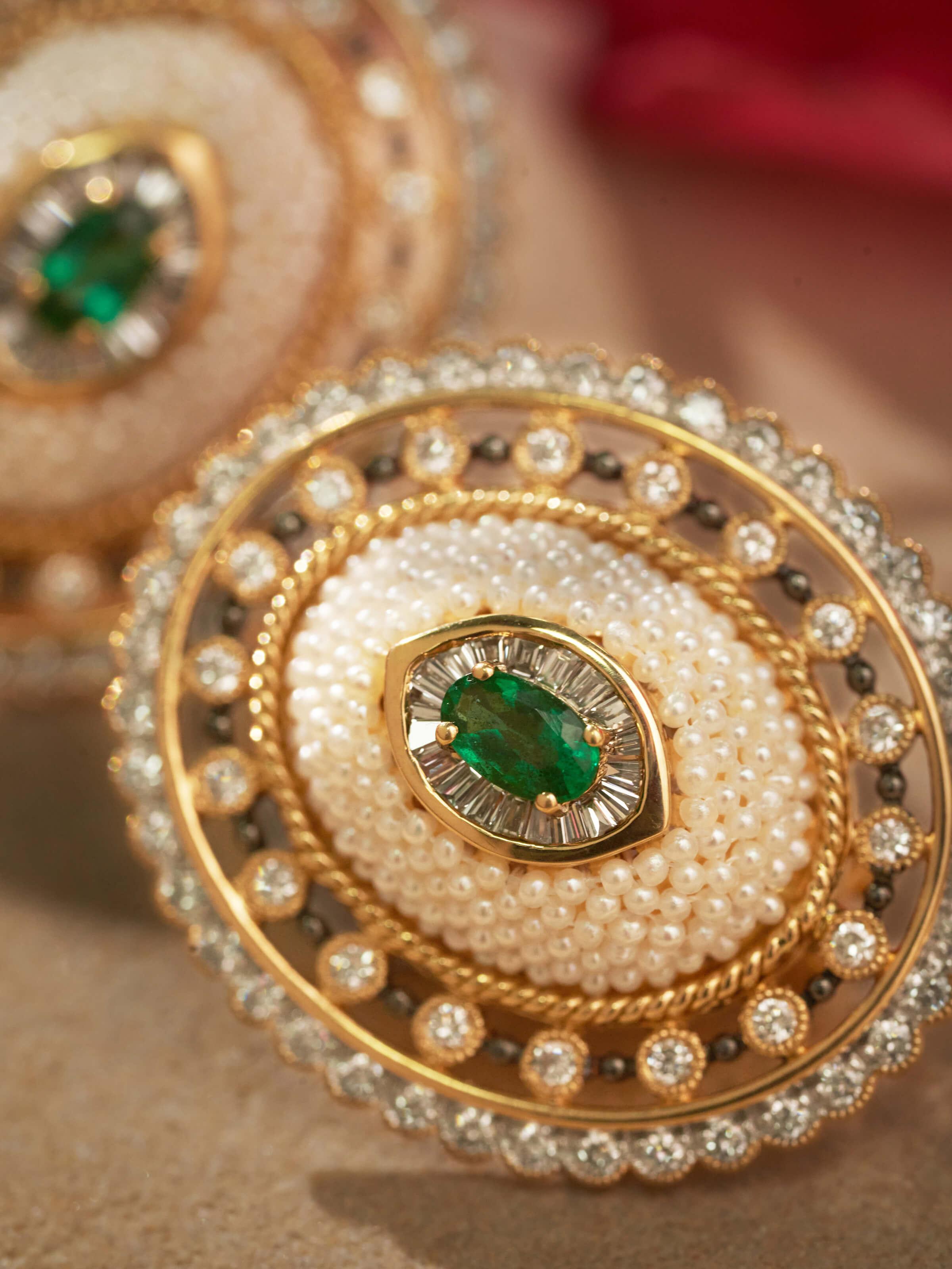 Pearl Pirohi 18 Karat Gold Studs
