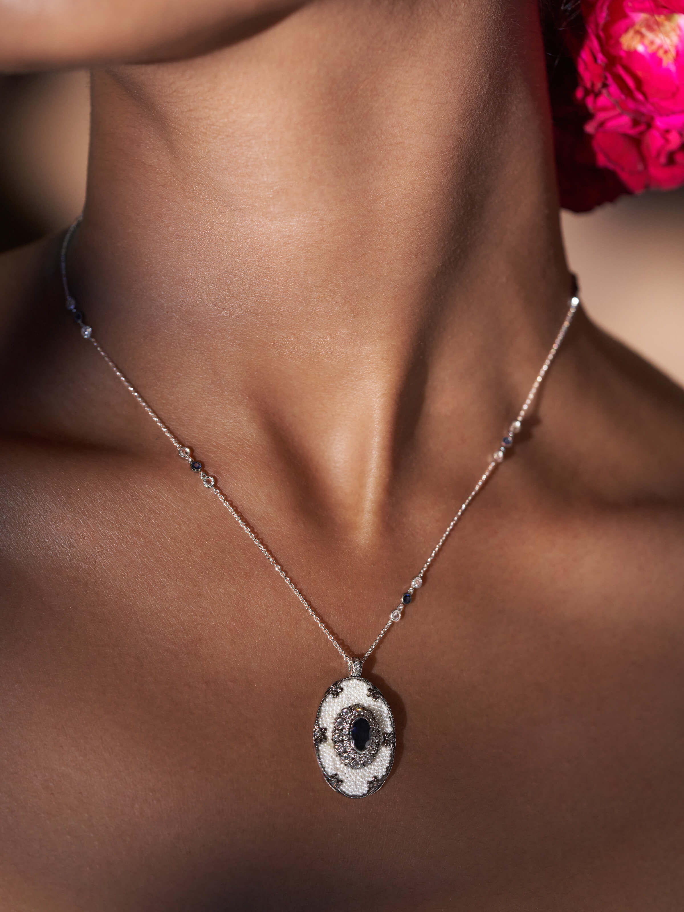 Pearl Pirohi 18 Karat Gold Pendant & Chain