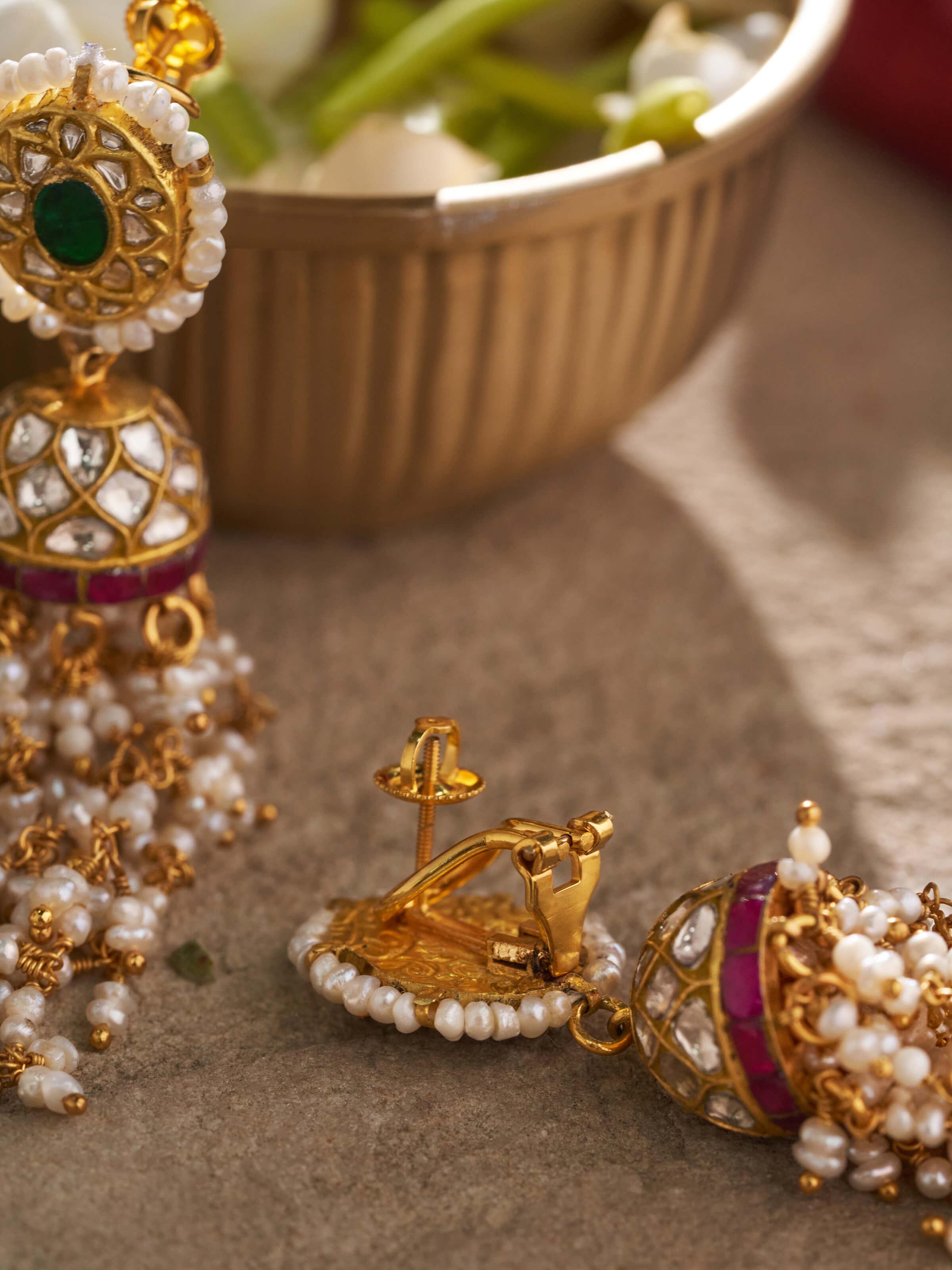 Thappa 22 Karat Gold Jhumka
