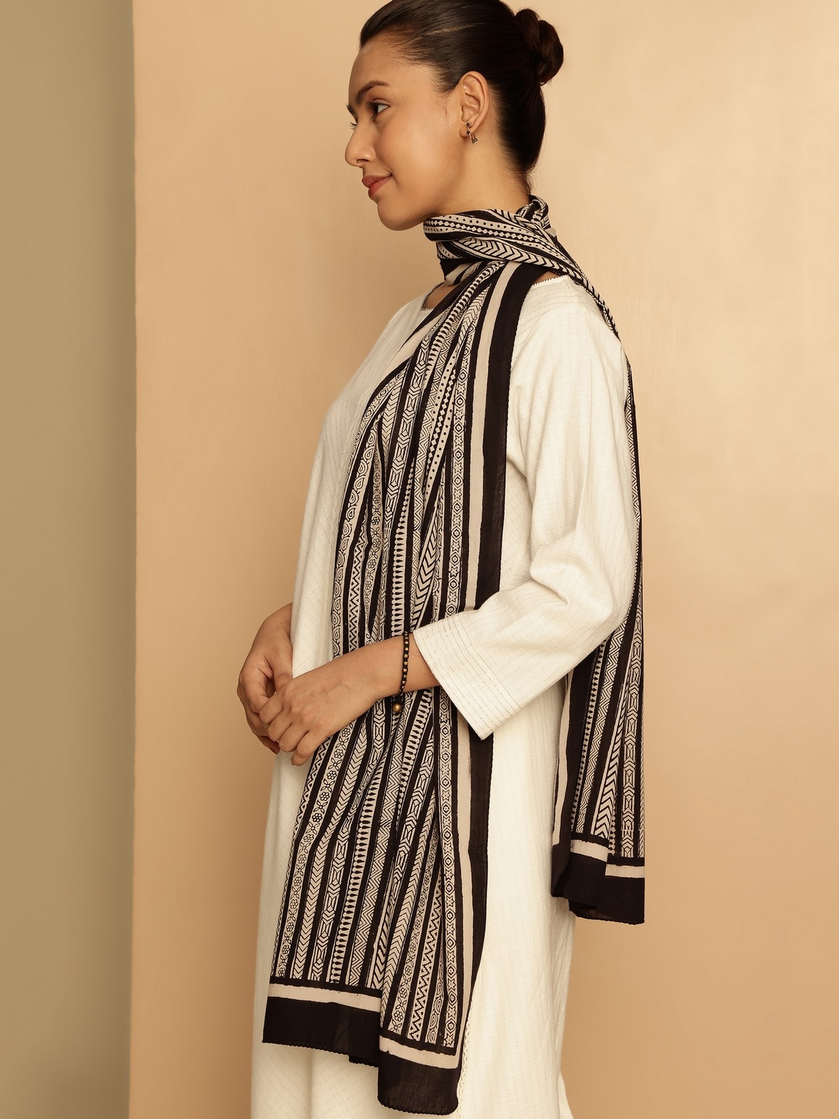 Cotton Bagh Block Printed Stole