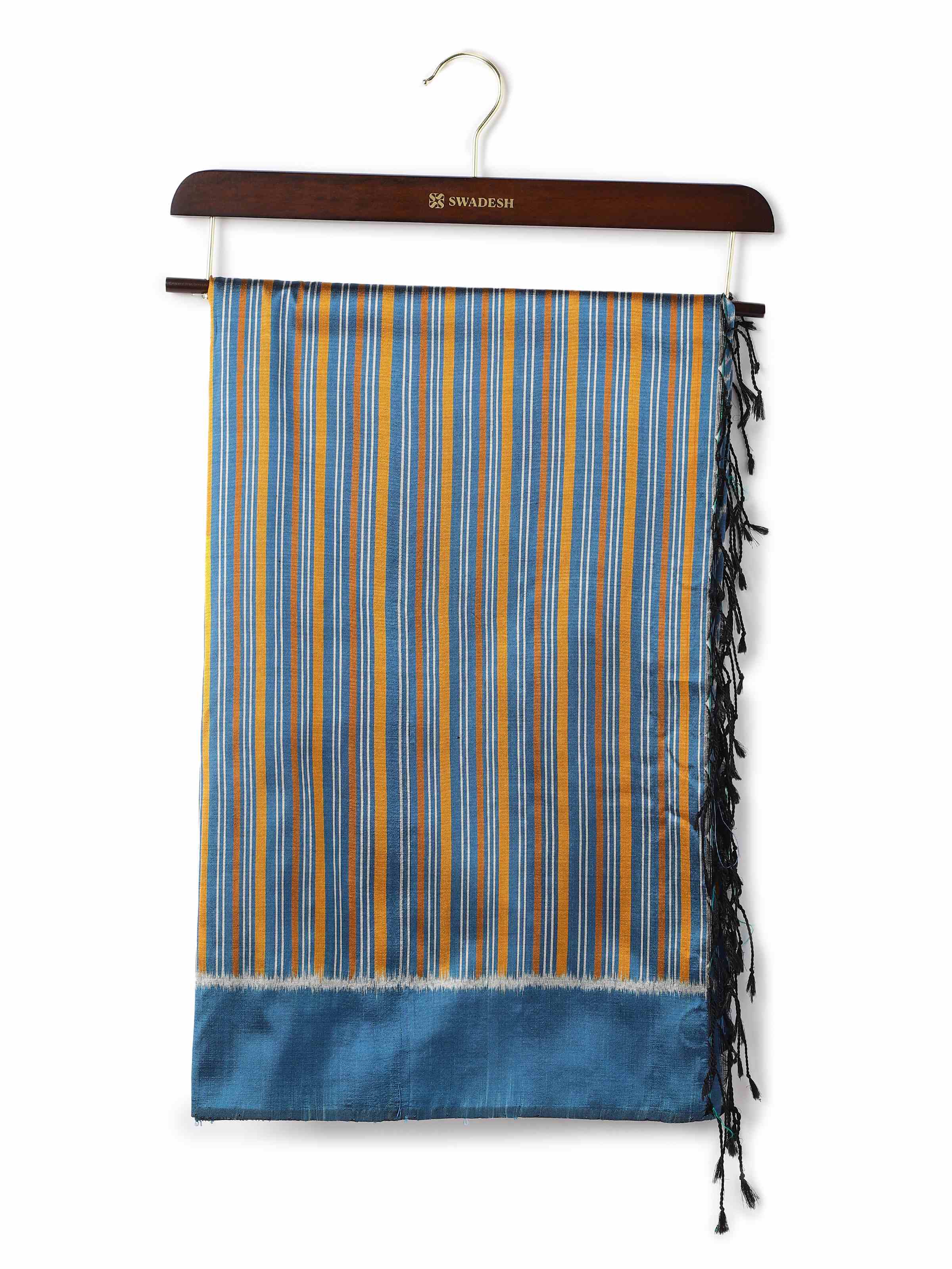 Blue Silk Odisha Ikat Dupatta