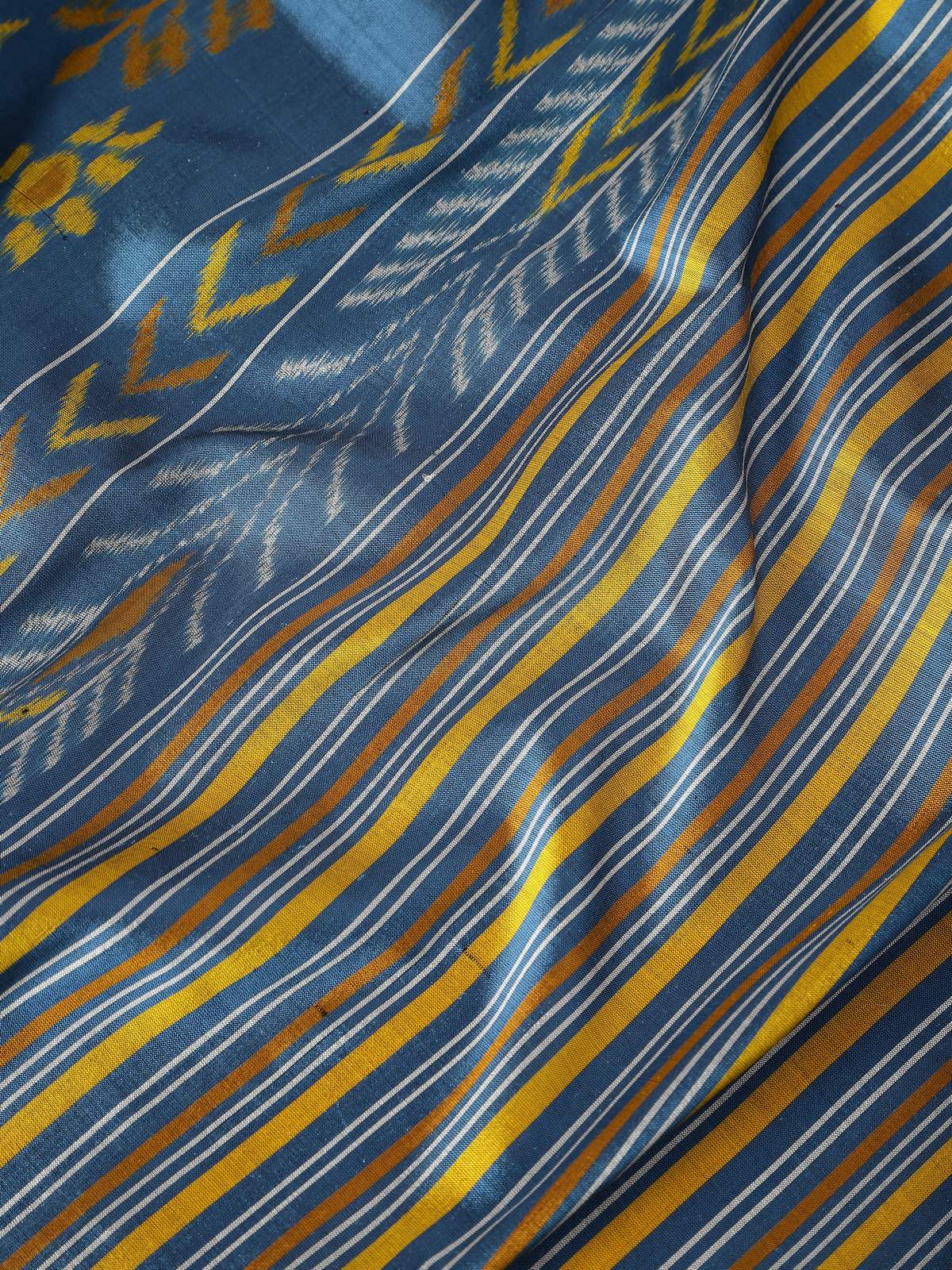 Blue Silk Odisha Ikat Dupatta