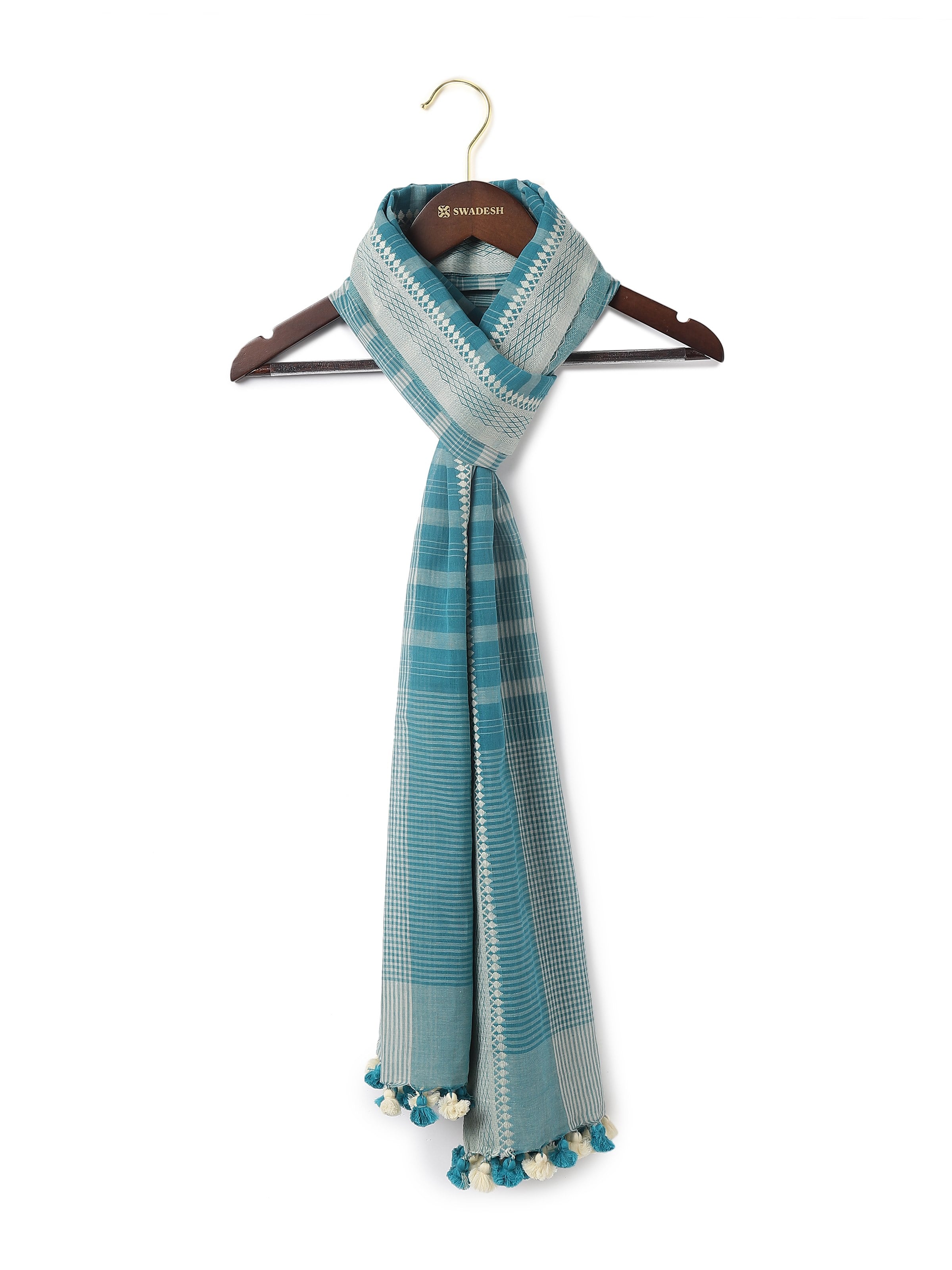 Aqua Cotton Stole