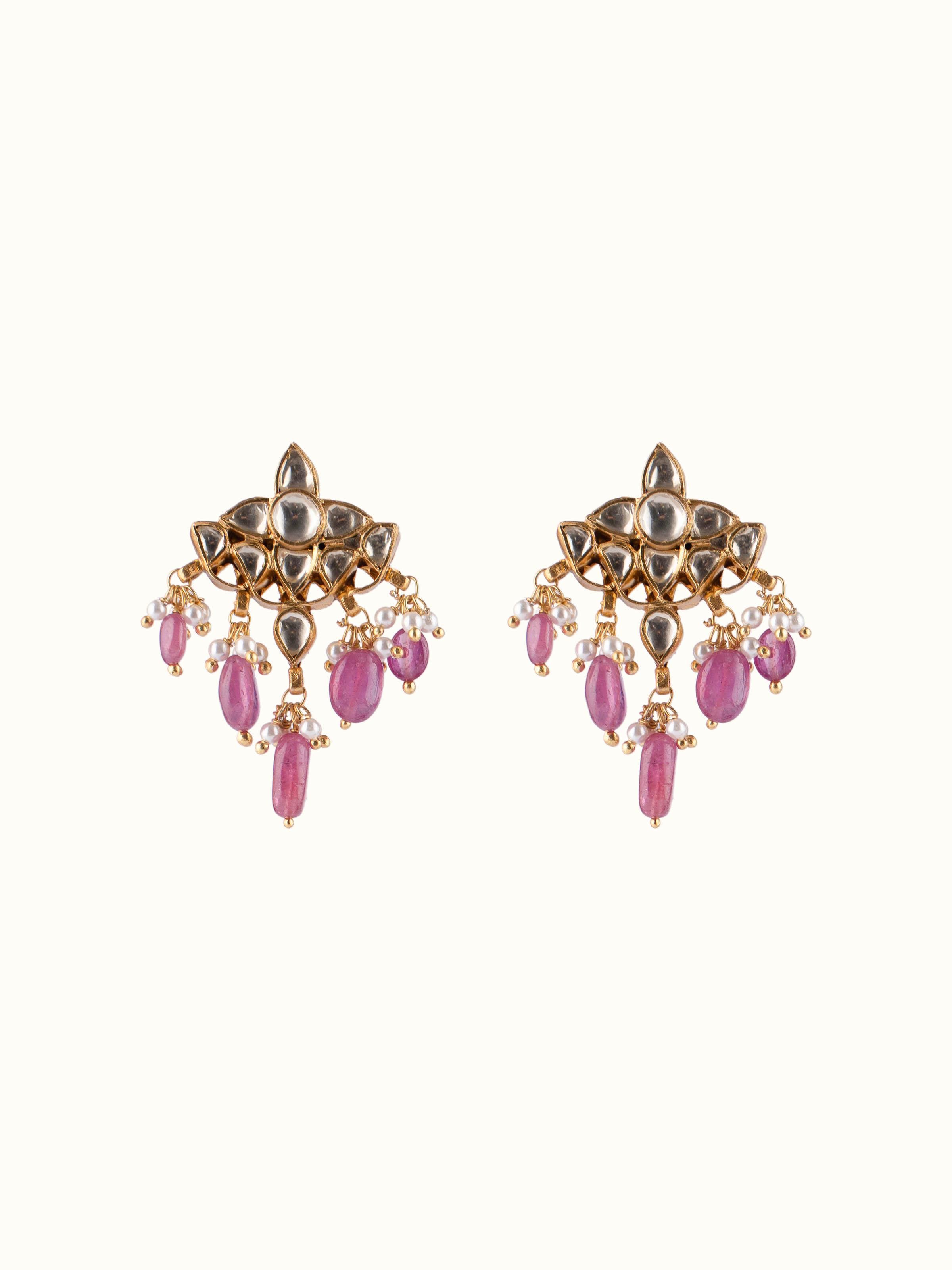 Front view of Silver Smithing Studs with a sleek, polished silver finish.