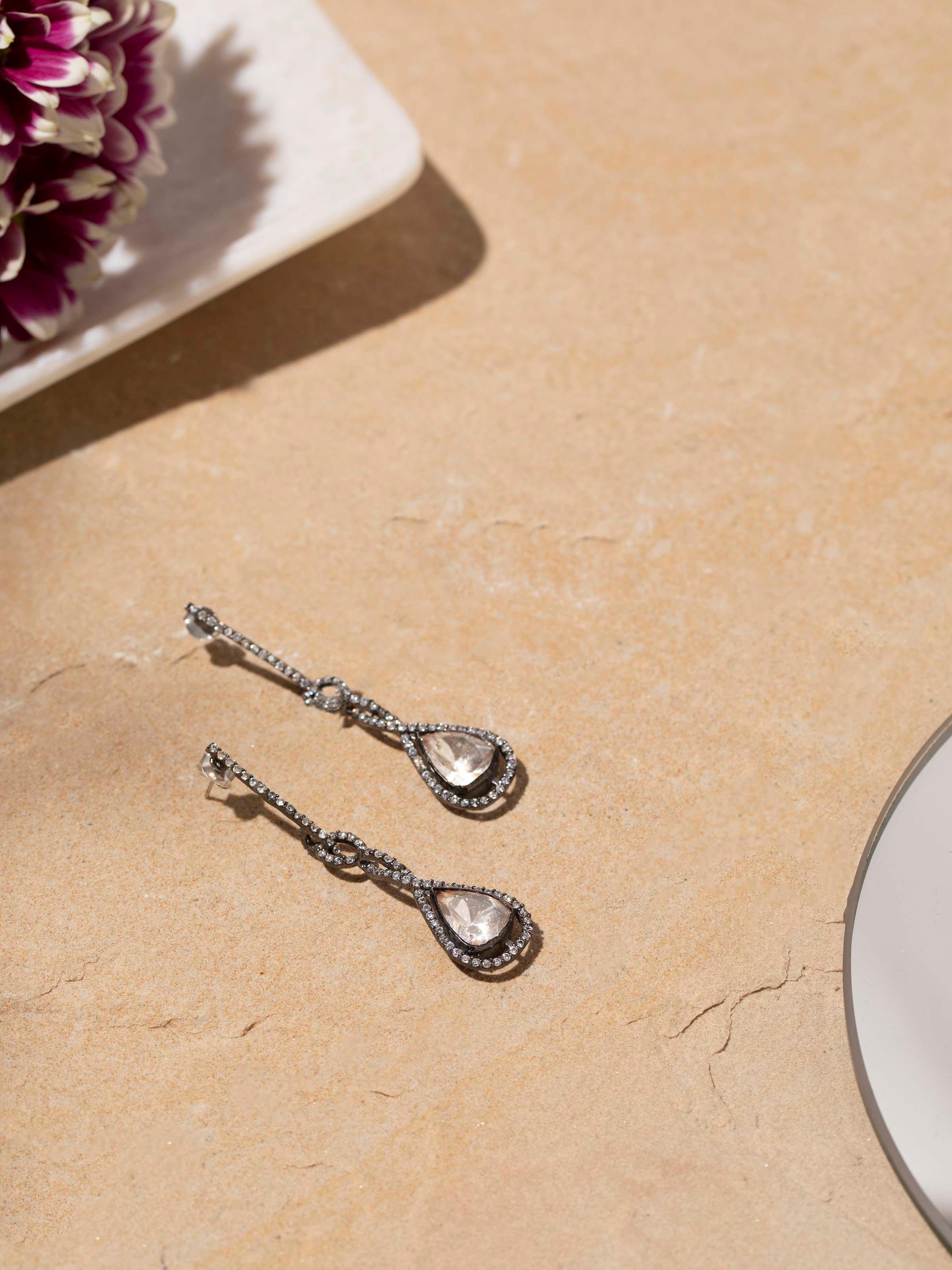 Silver Smithing Drop Earrings