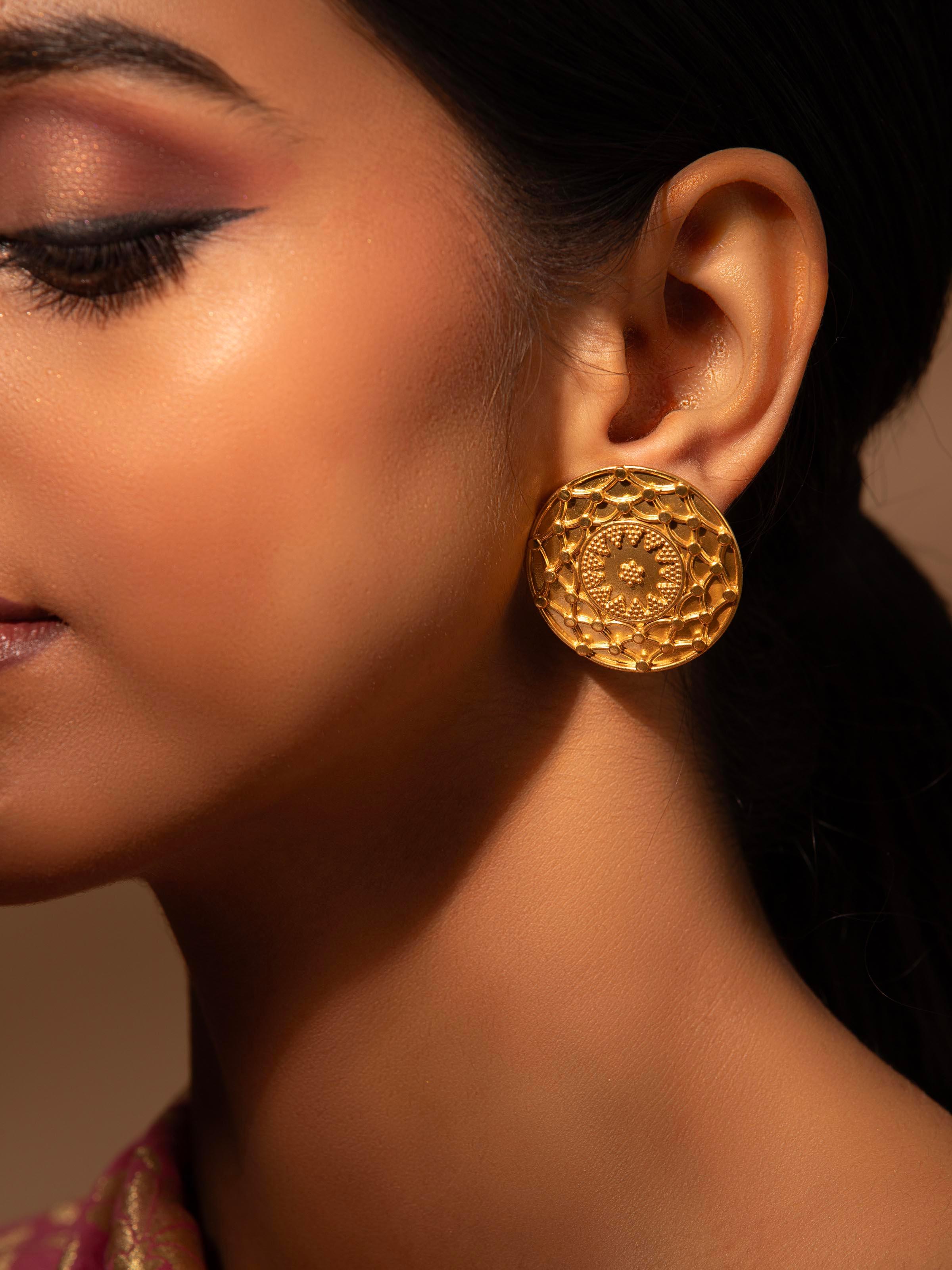 Rajashri Silver Smithing Studs