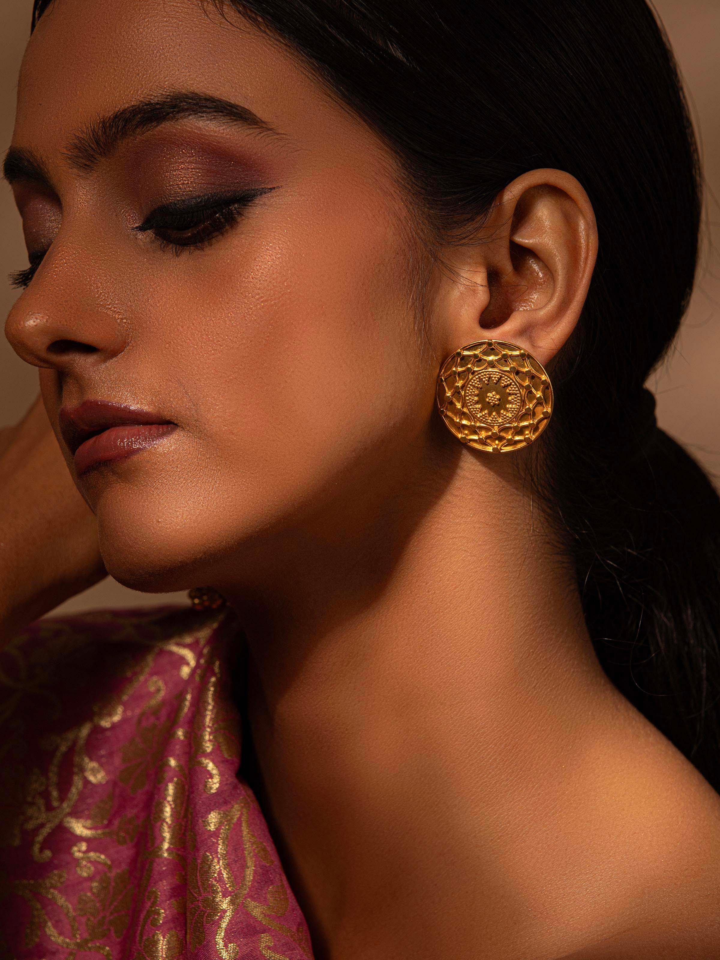 Rajashri Silver Smithing Studs