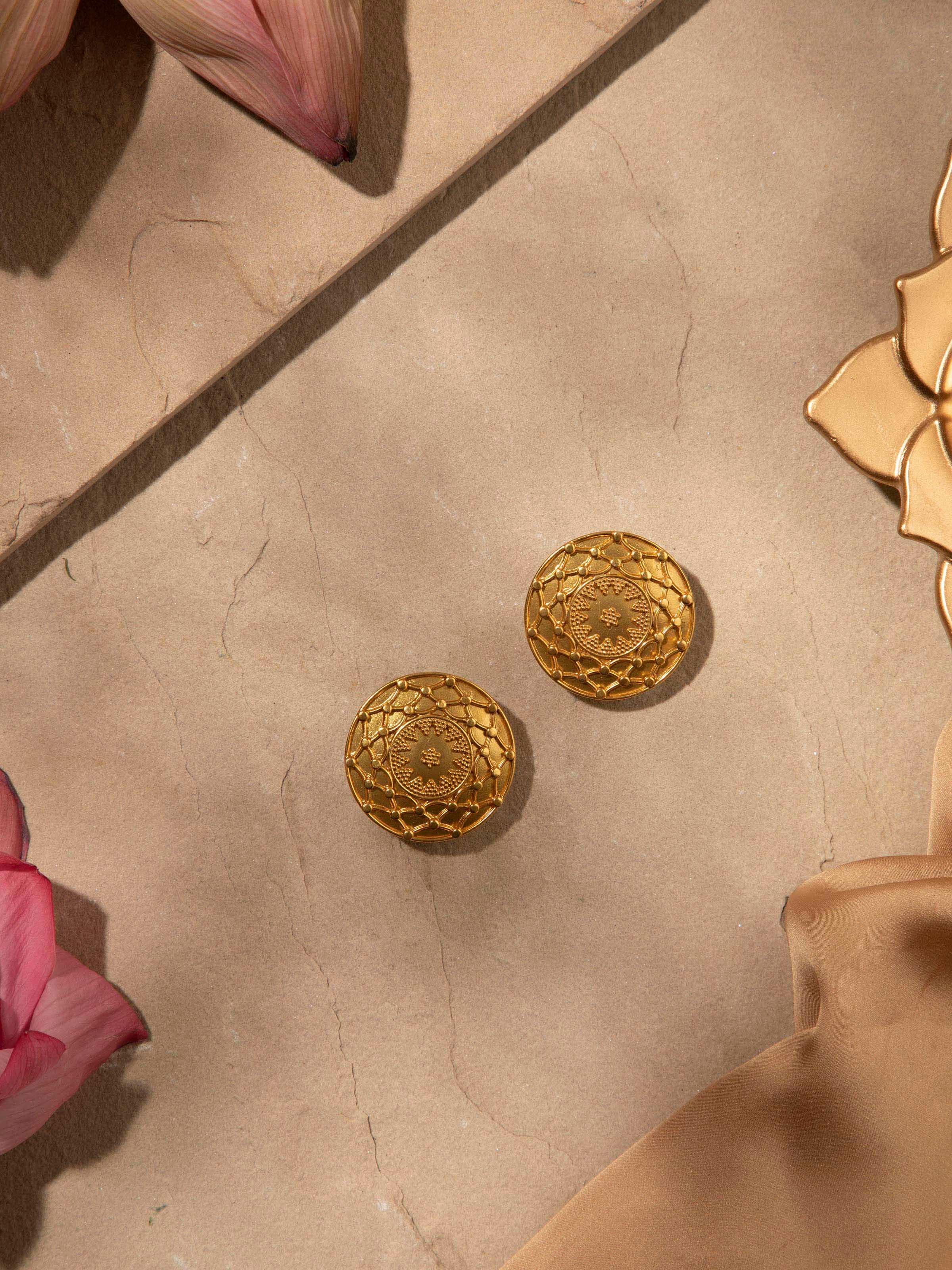 Rajashri Silver Smithing Studs
