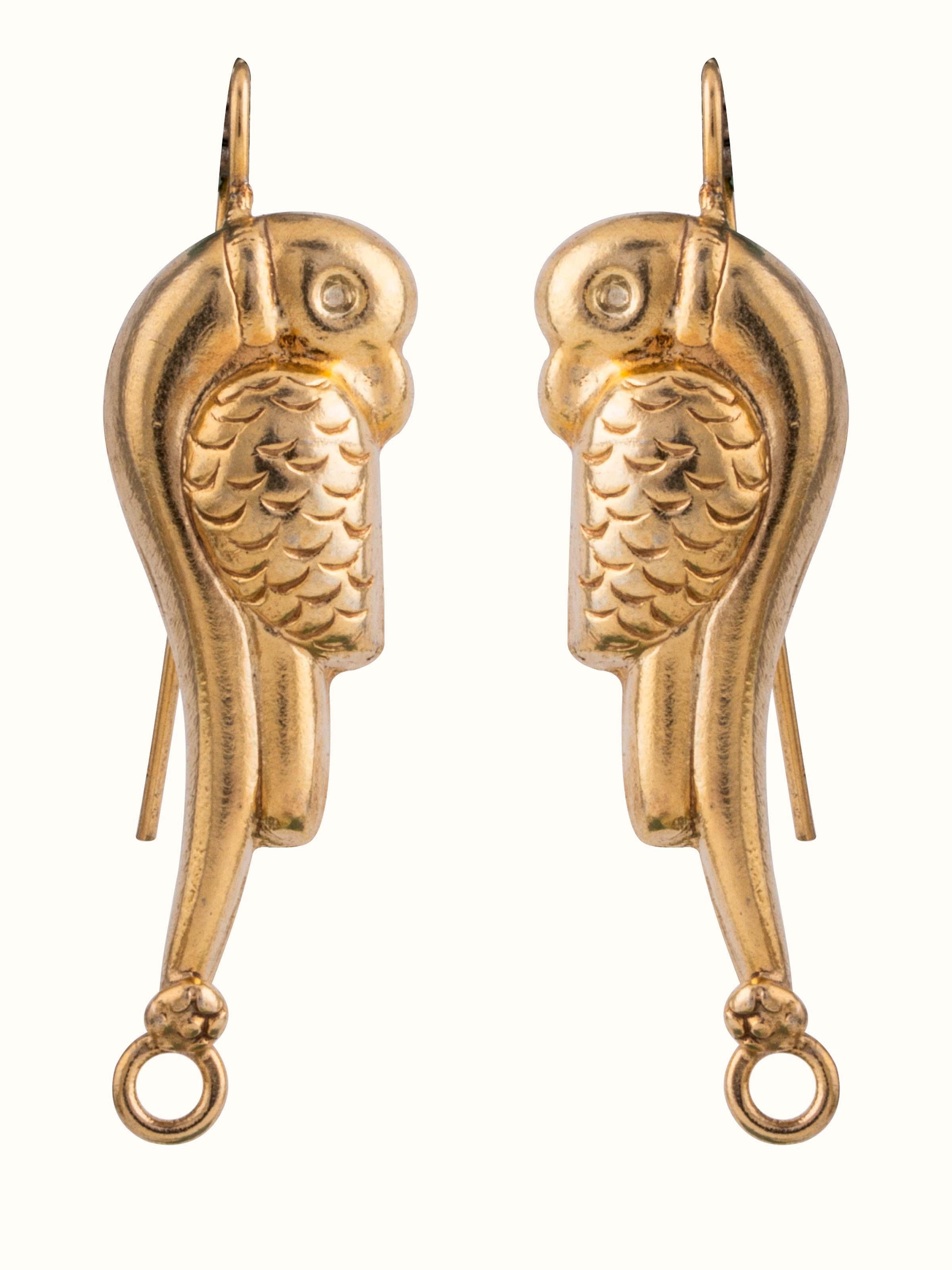 Front view of Silver Smithing Drop Earrings showcasing their elegant drop design and polished finish