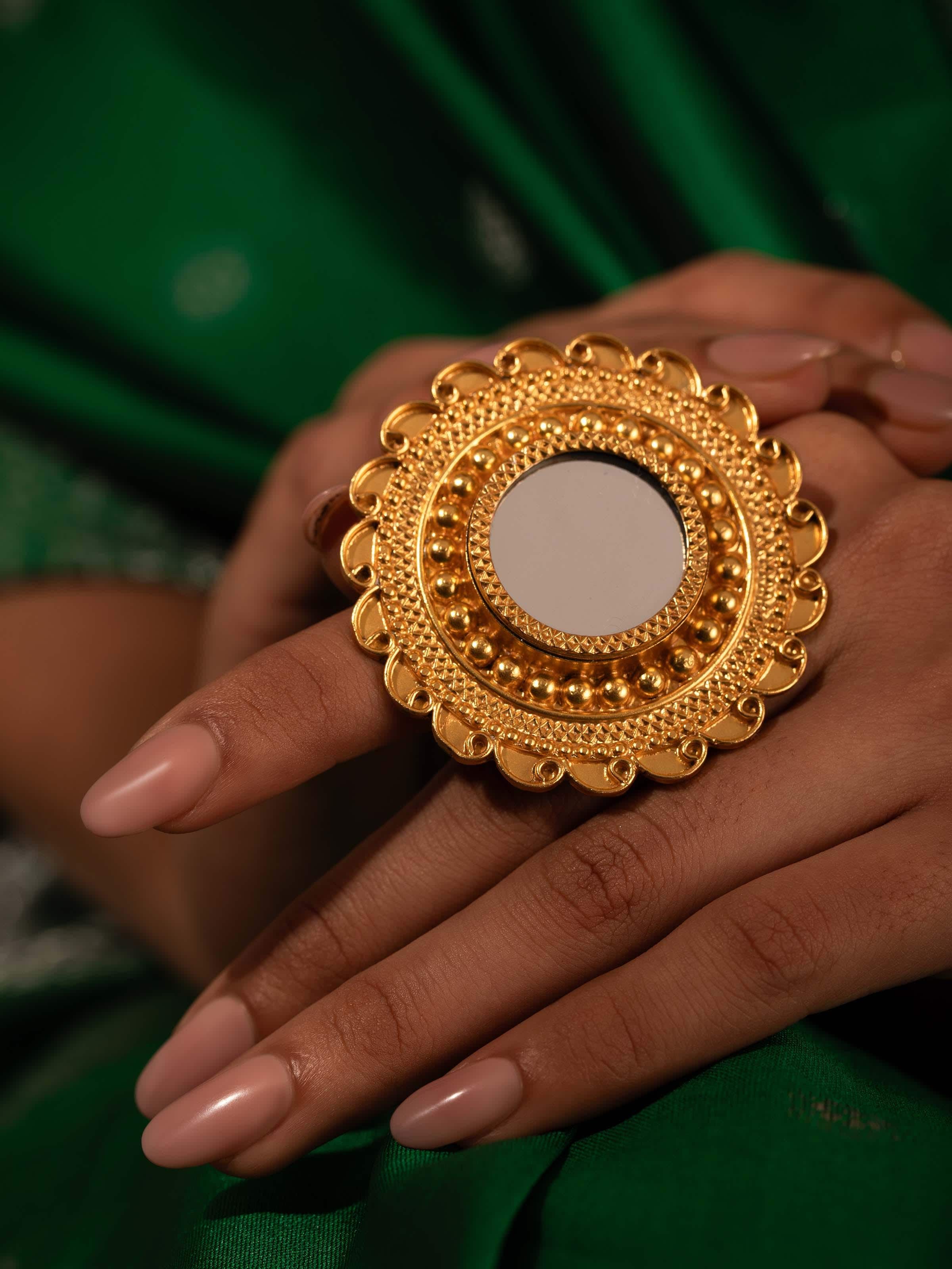 Side view of Silver Smithing Ring highlighting elegant design and craftsmanship.