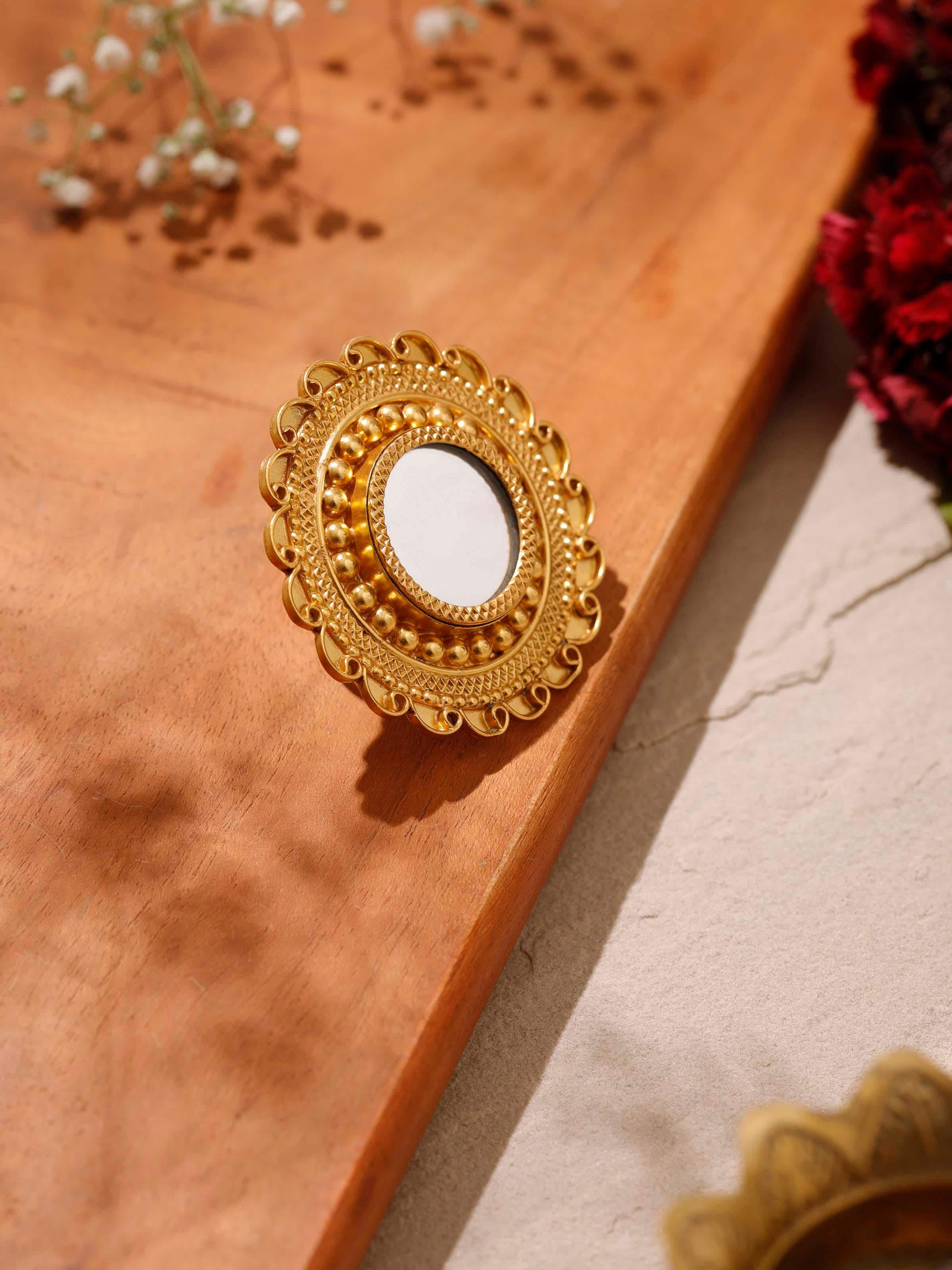 Angled view of Silver Smithing Ring showcasing refined details and design.