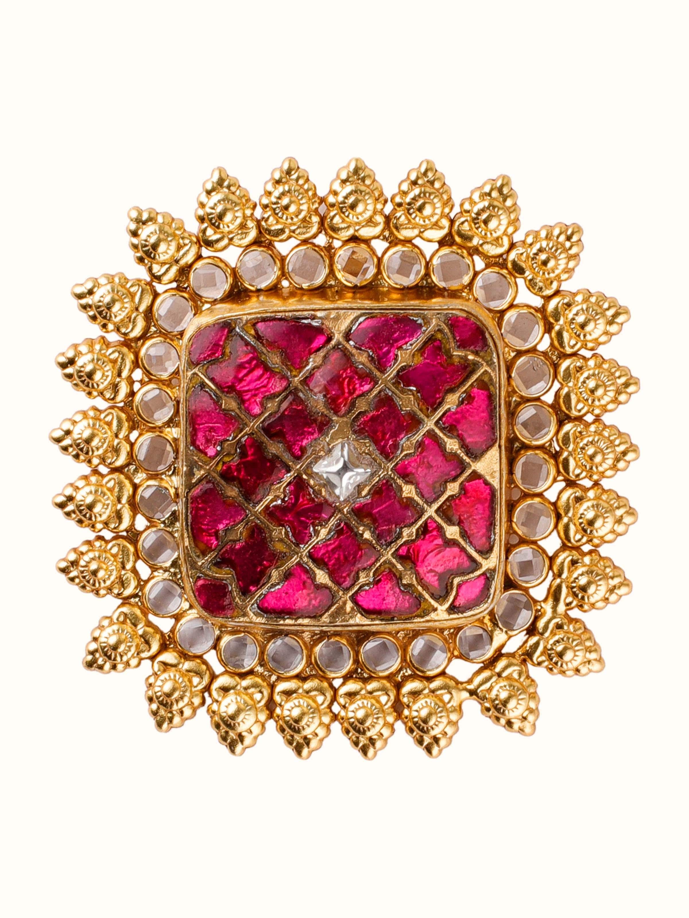 Front view of Silver Smithing Pendant featuring detailed silver craftsmanship and elegant design.