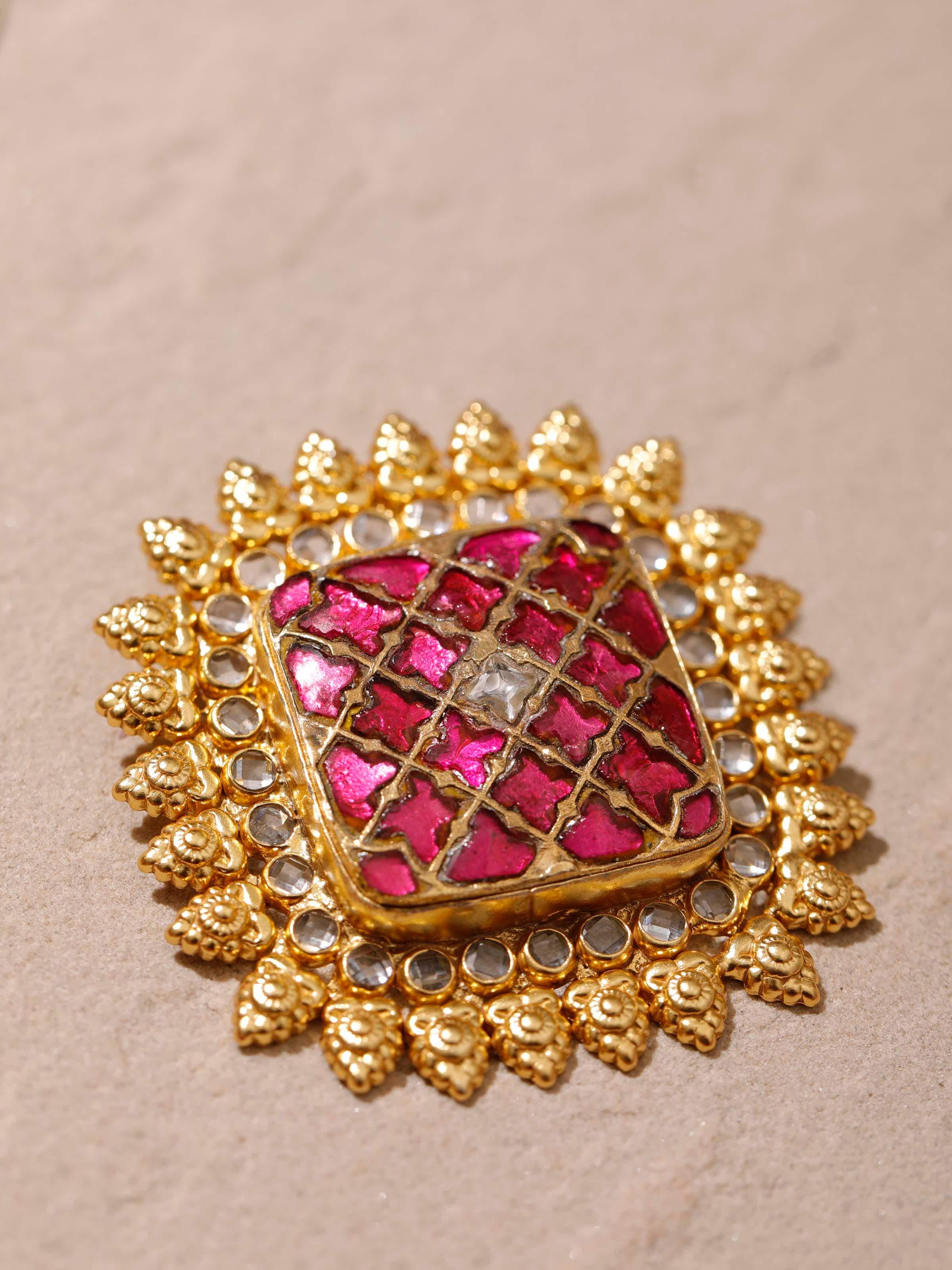 Back view of Silver Smithing Pendant showing the clasp and overall design.