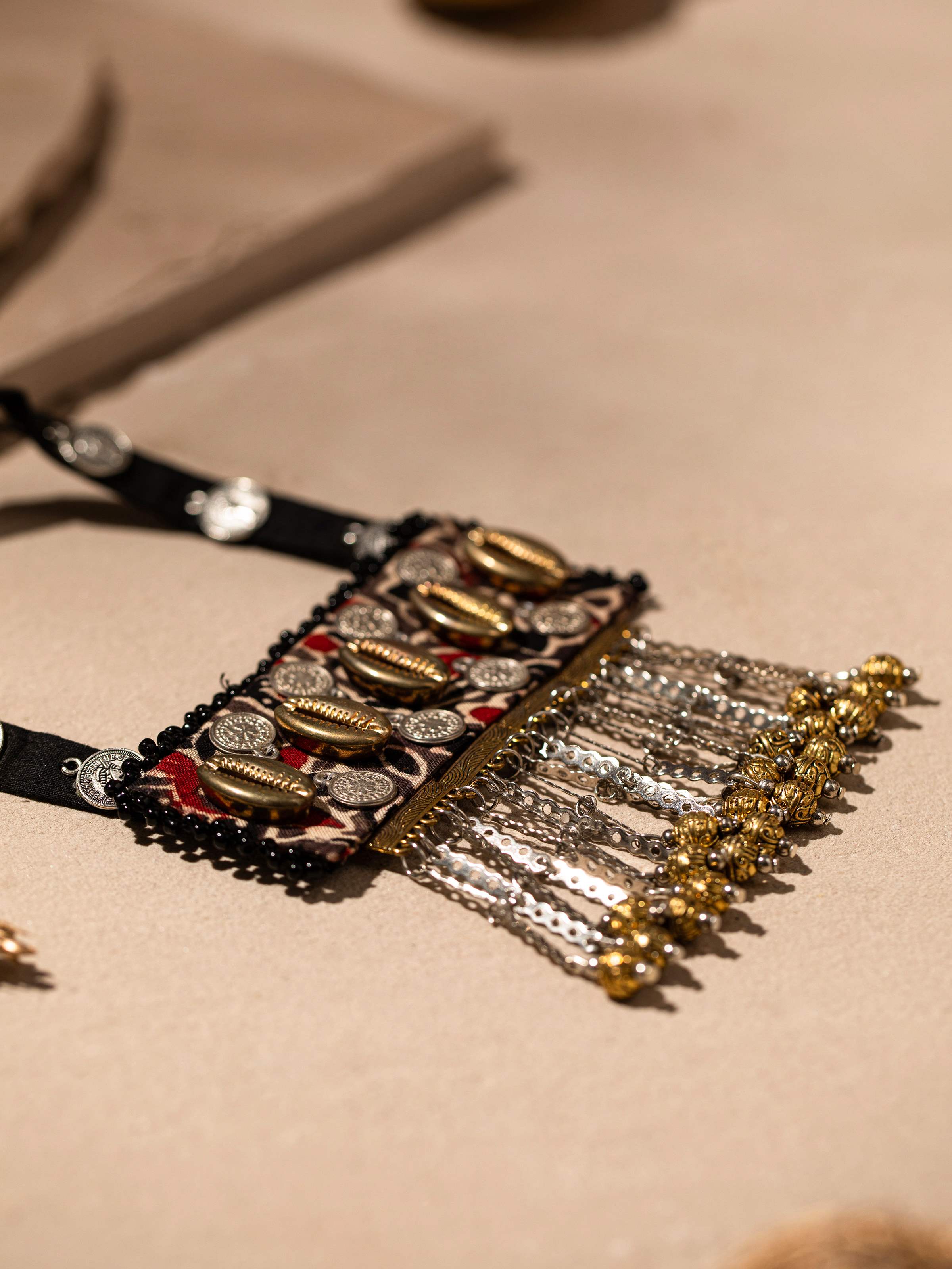 Ajrakh Long Necklace