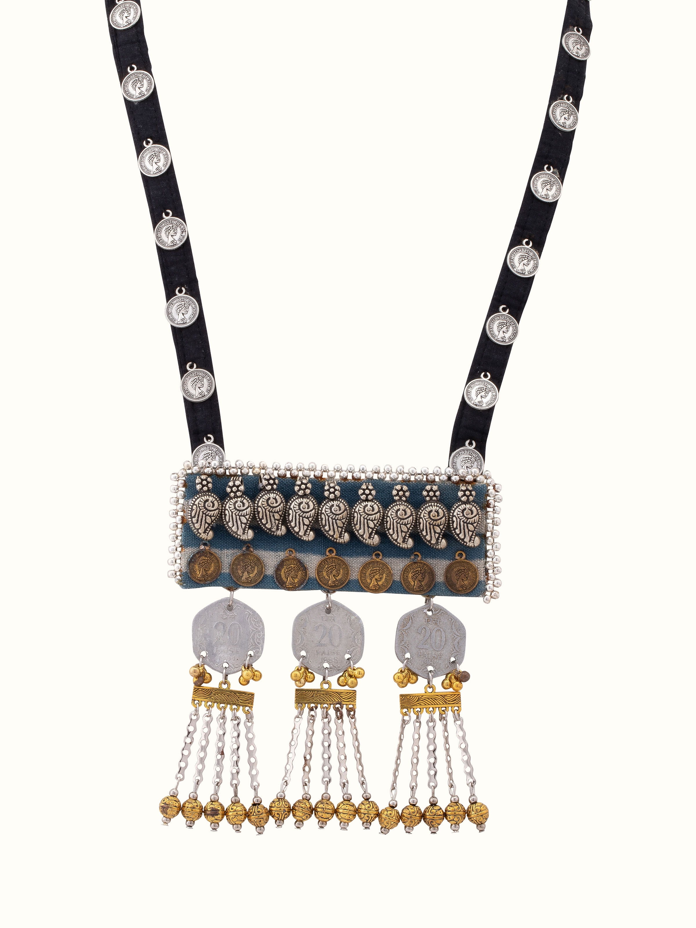 Ajrakh Long Necklace