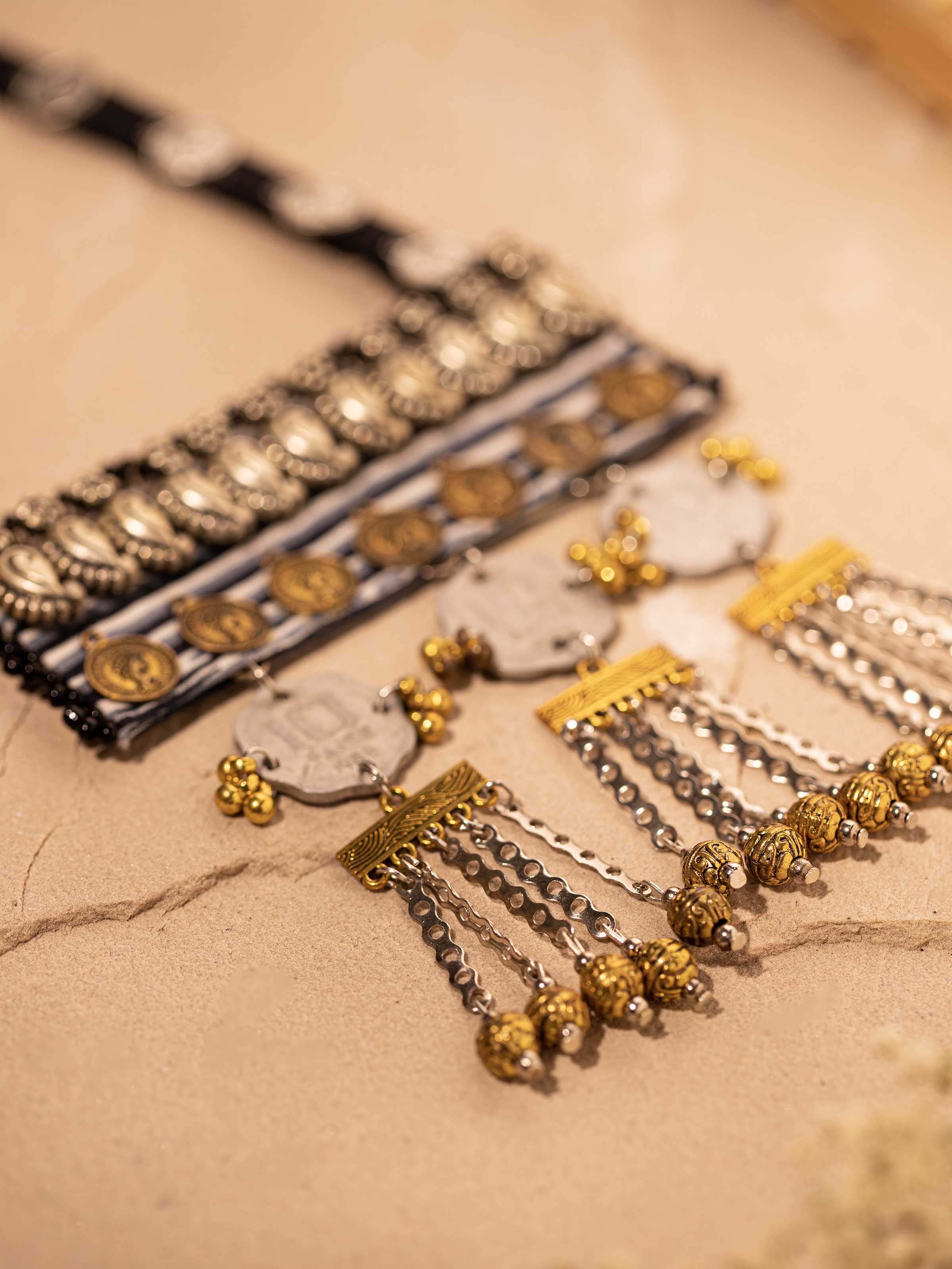 Ajrakh Long Necklace