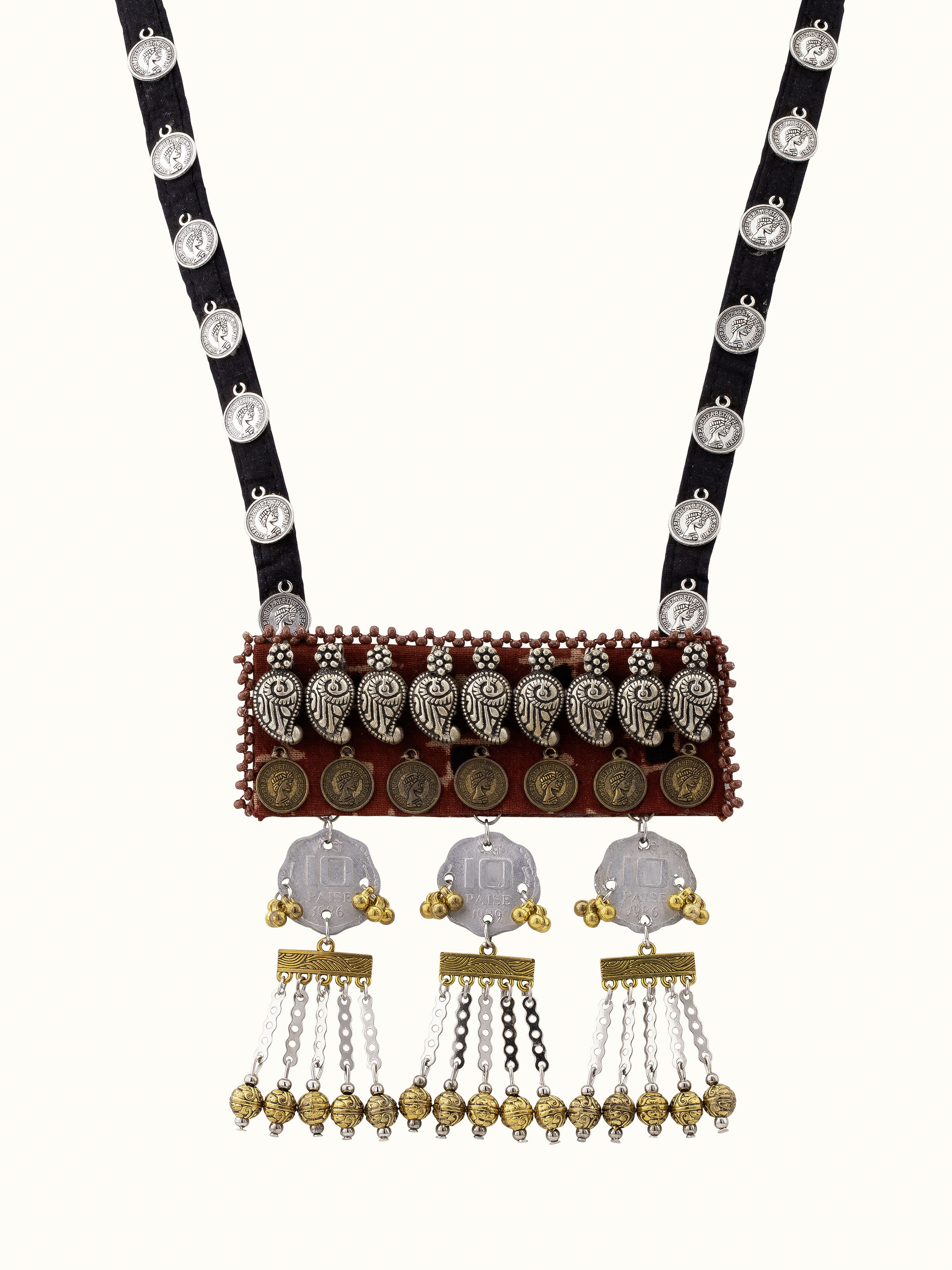Ajrakh Long Necklace