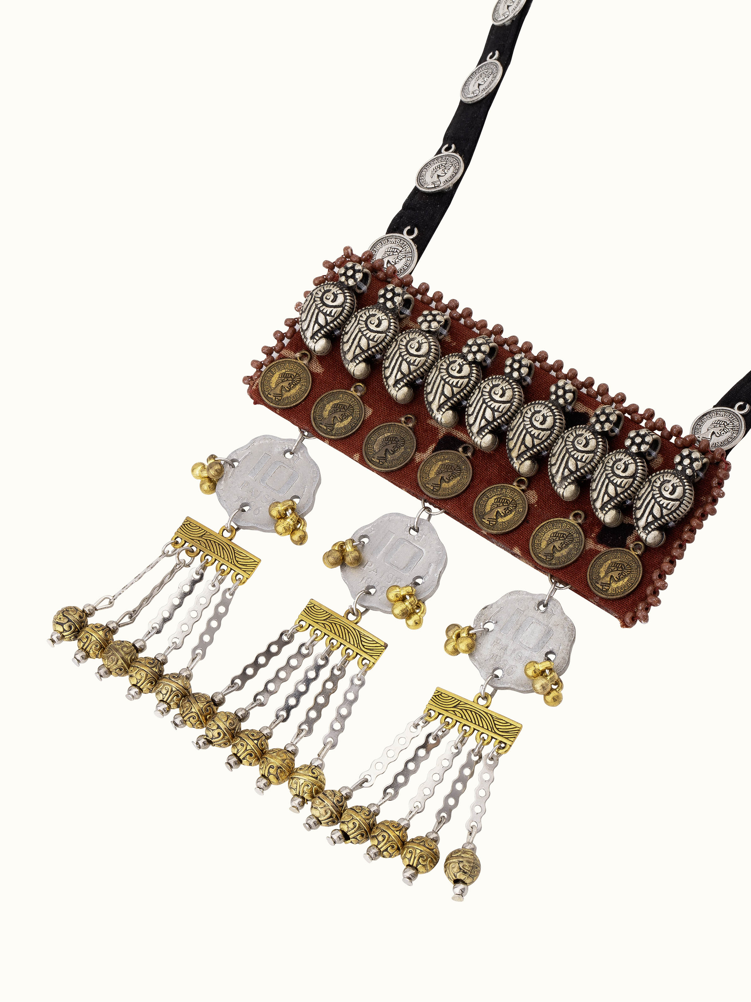 Ajrakh Long Necklace
