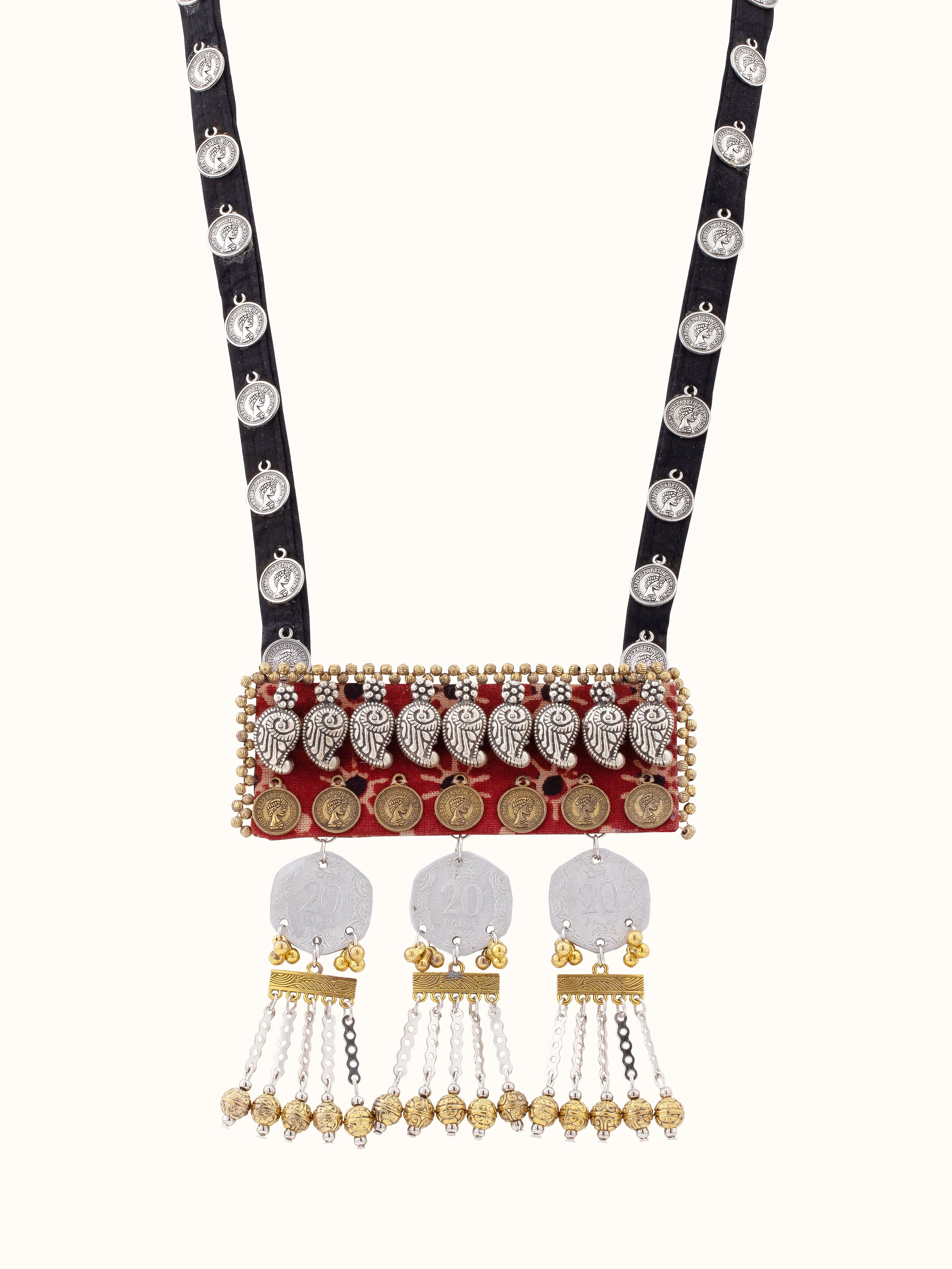 Ajrakh Long Necklace