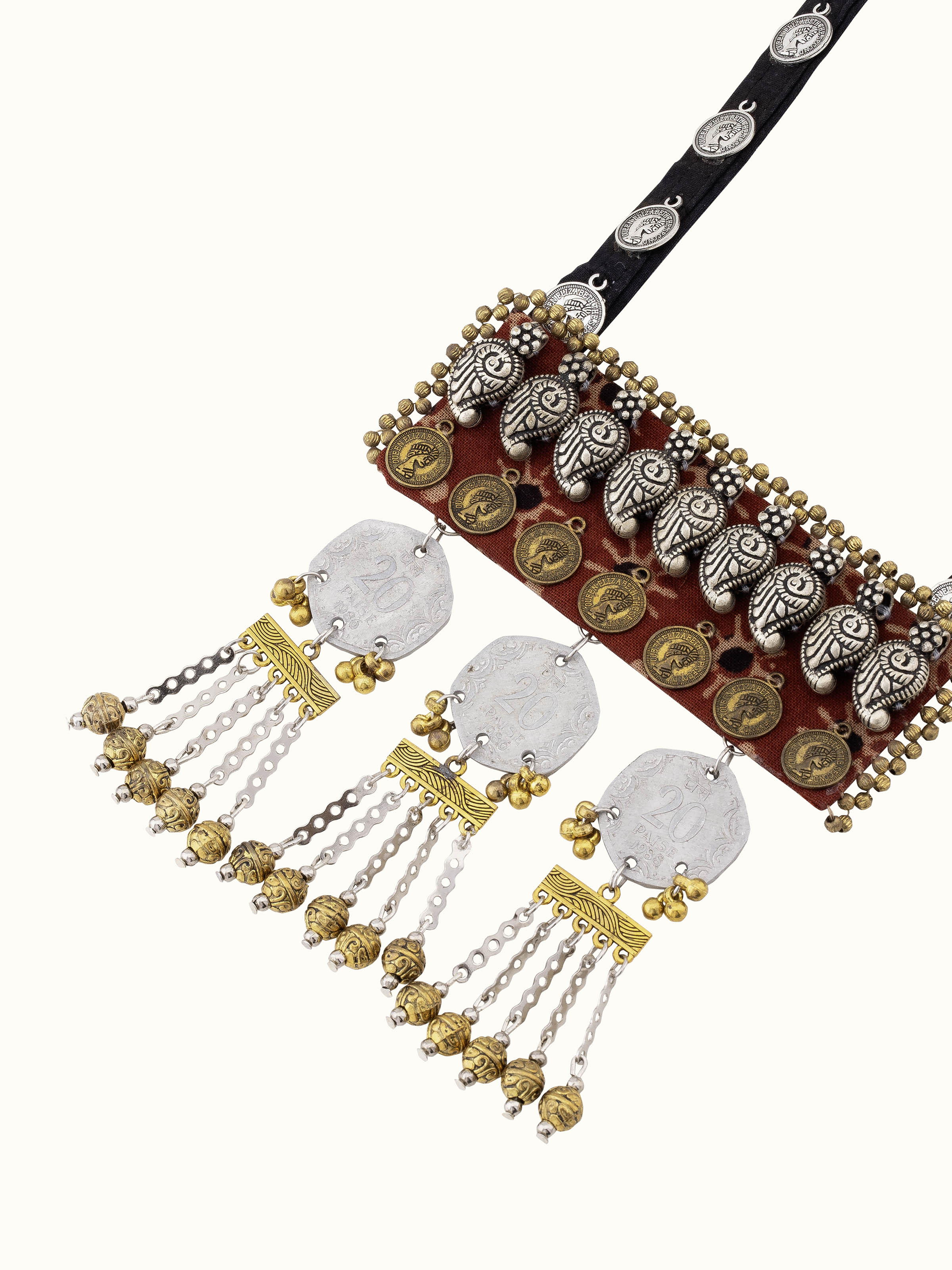 Ajrakh Long Necklace