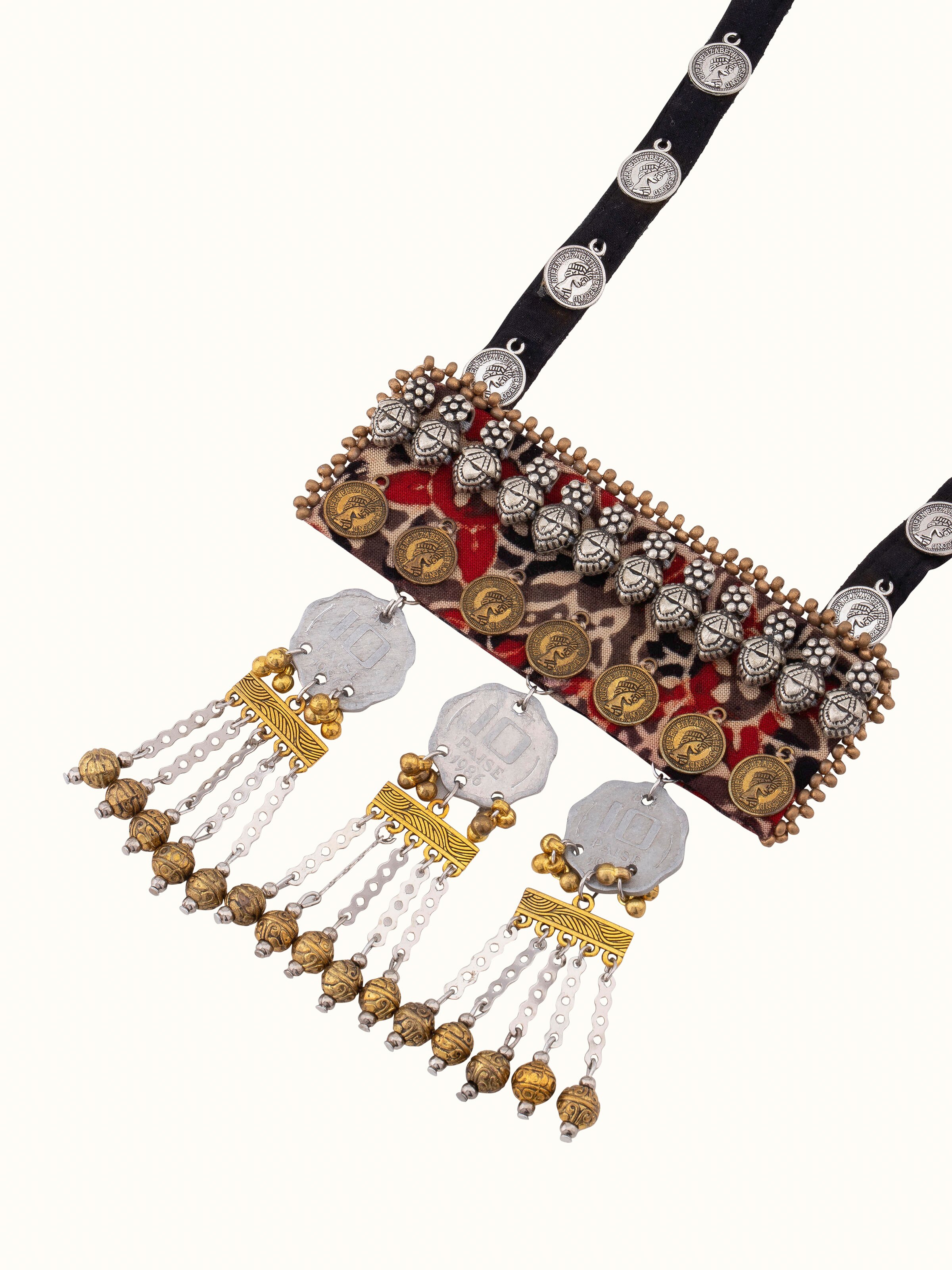 Ajrakh Long Necklace
